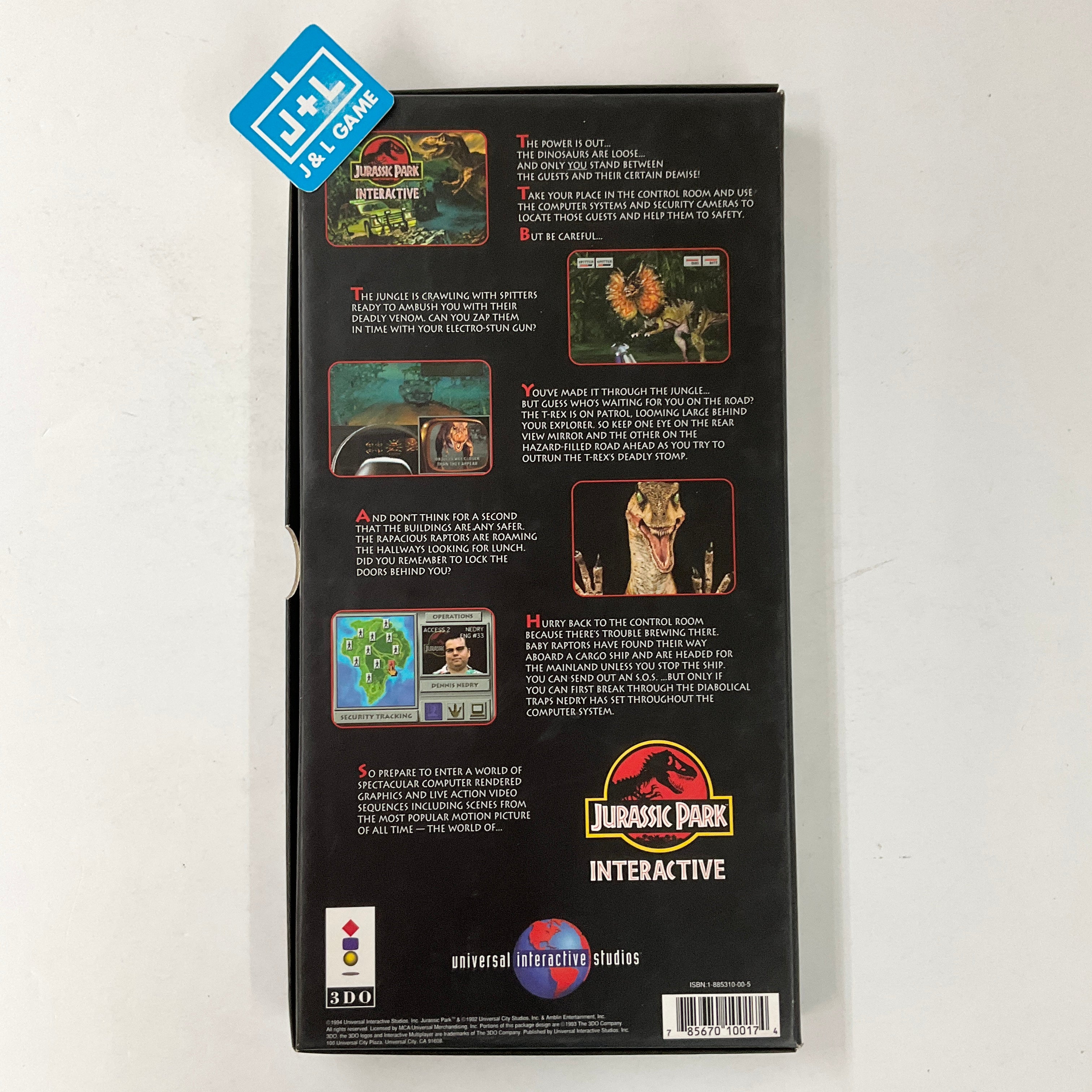 Jurassic Park Interactive - 3DO Interactive Multiplayer  [Pre-Owned] Video Games Universal Interactive   