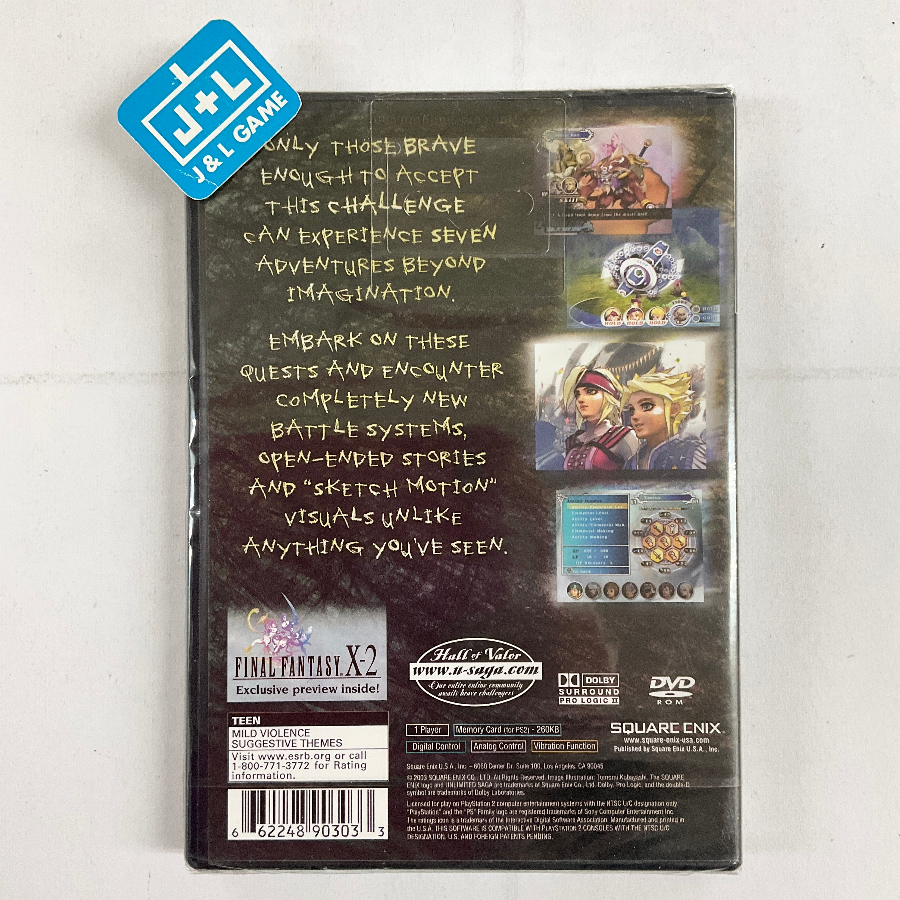Unlimited Saga - (PS2) PlayStation 2 Video Games Square Enix   