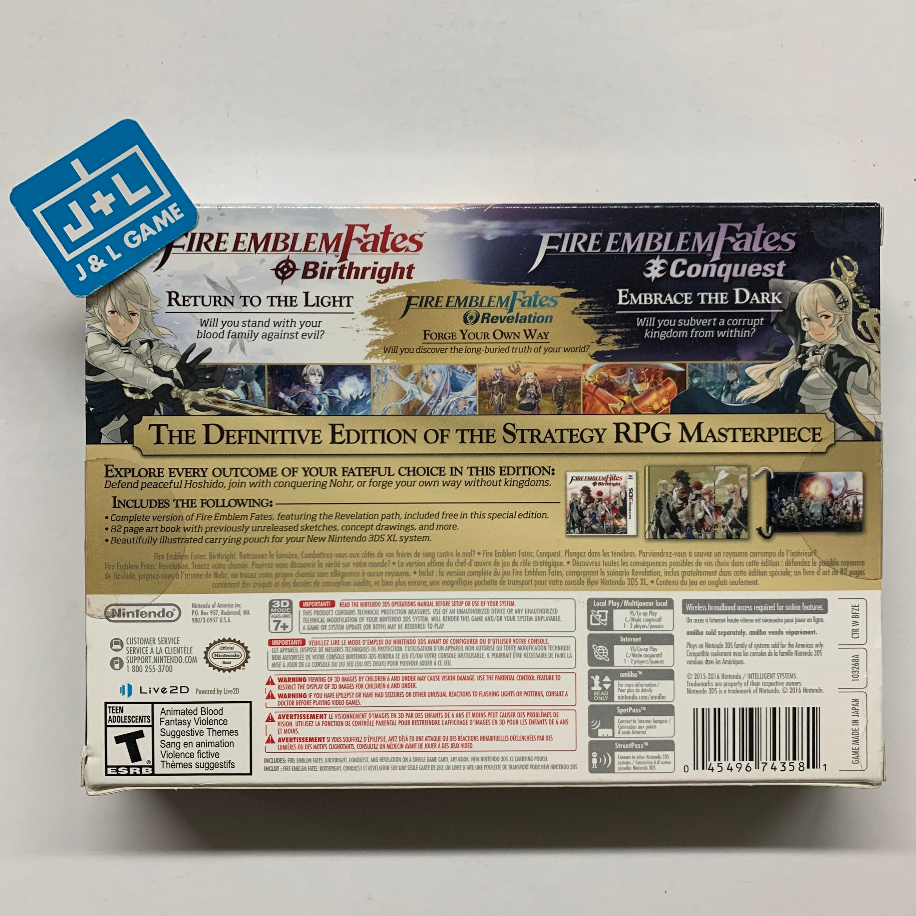 Fire Emblem Fates: Special Edition - Nintendo 3DS Video Games Nintendo   