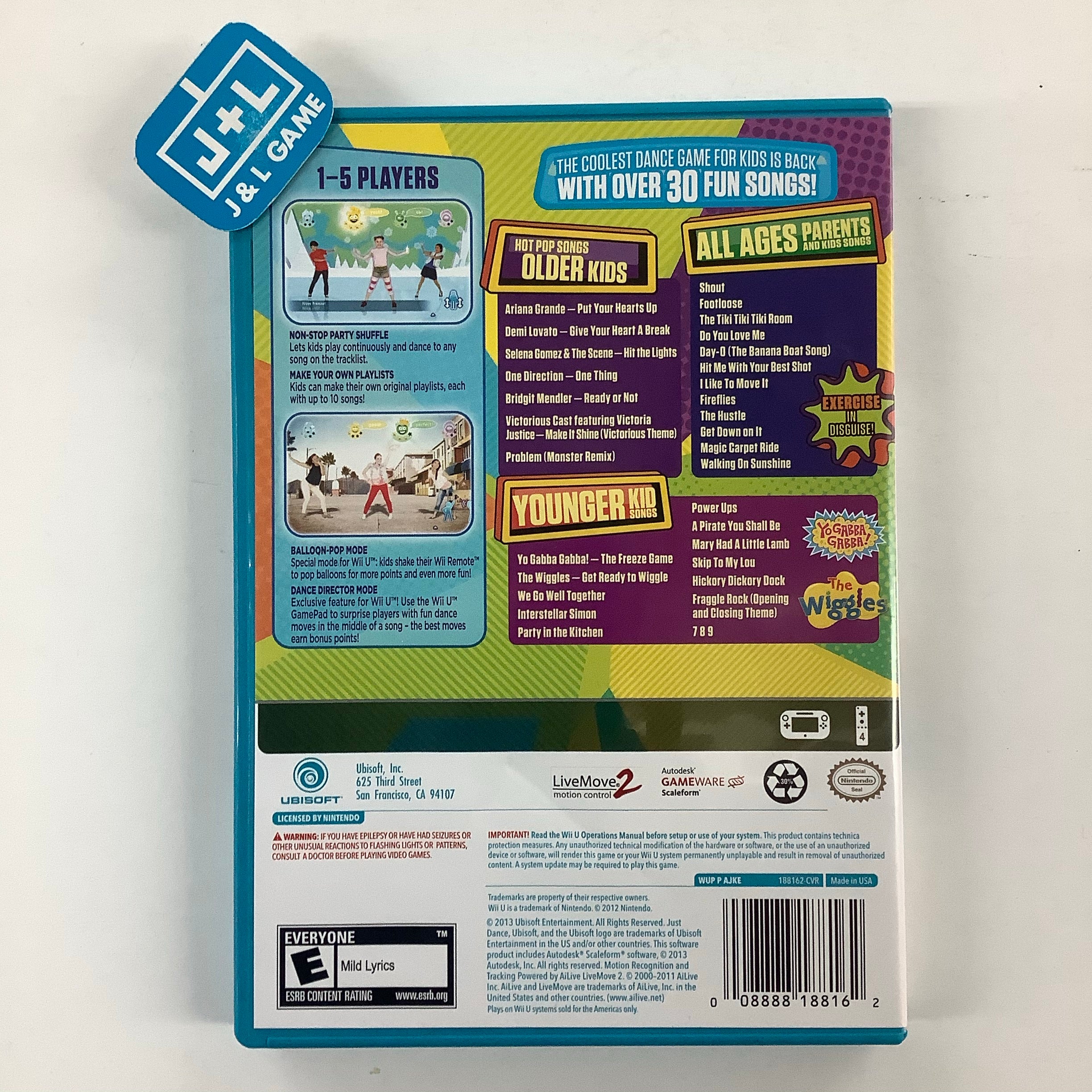 Just Dance Kids 2014 - Nintendo Wii U [Pre-Owned] Video Games Ubisoft   