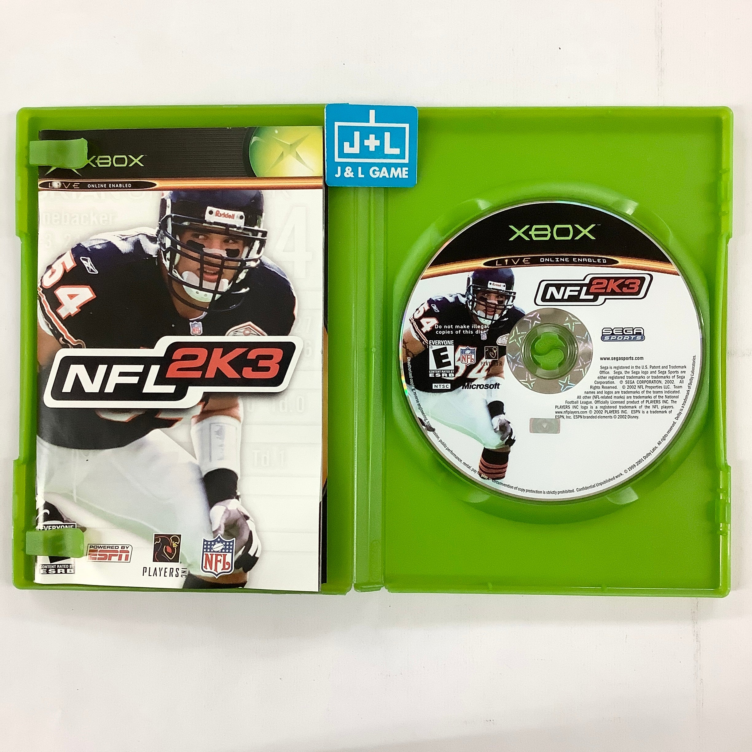 NFL 2K3 - (XB) Xbox [Pre-Owned] Video Games Sega   