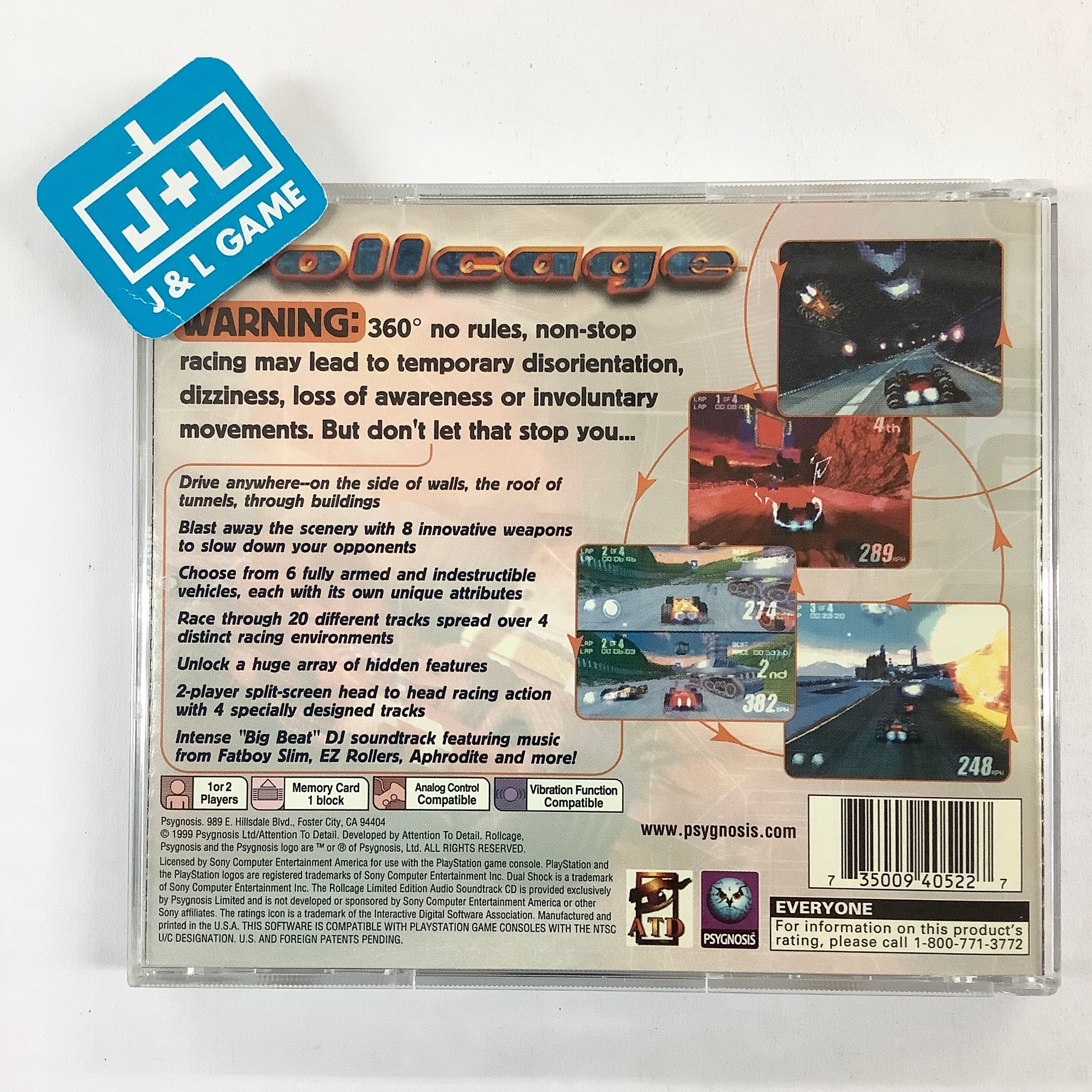 Rollcage (Limited Edition) - (PS1) PlayStation 1 [Pre-Owned] Video Games Psygnosis   