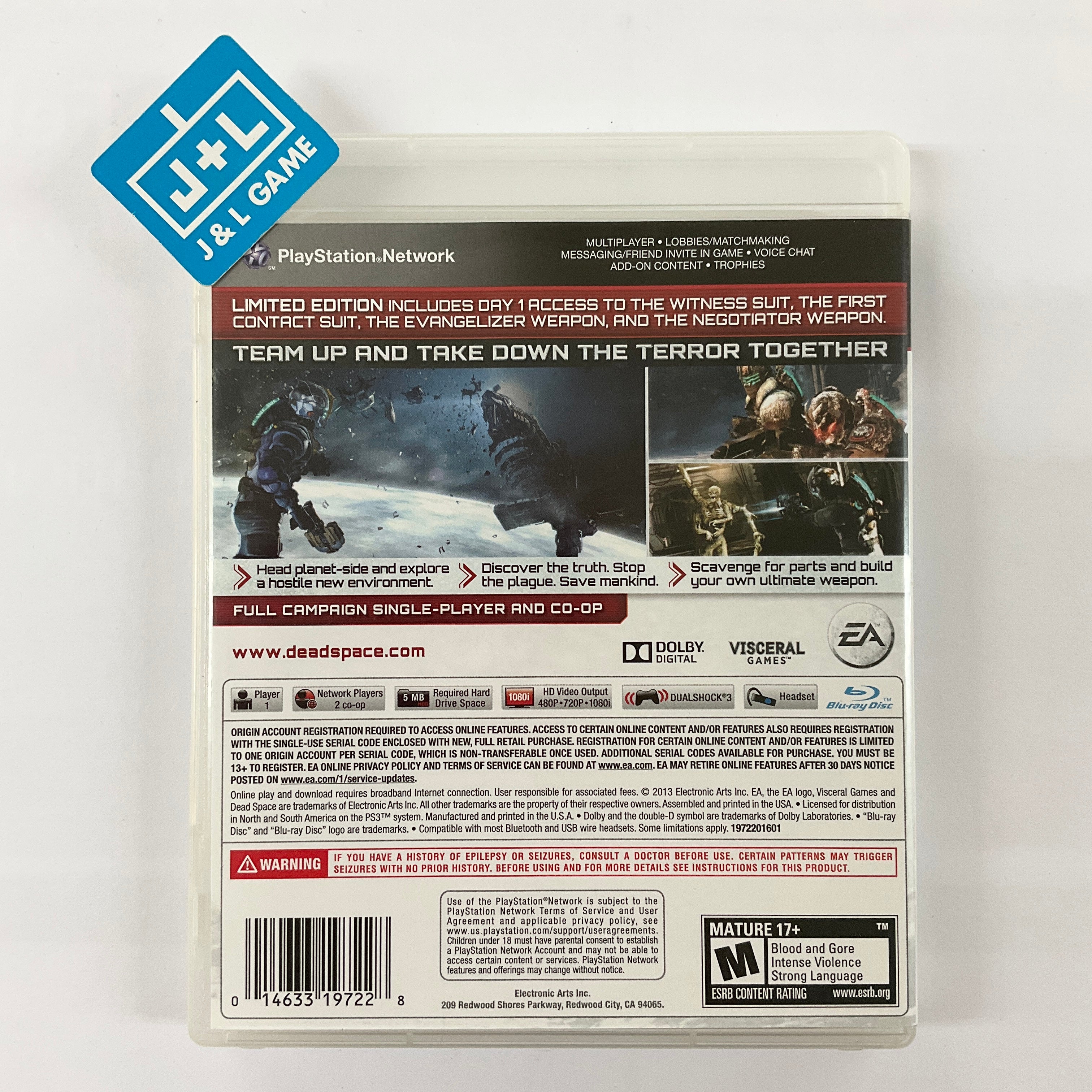Dead Space 3 (Limited Edition) - (PS3) Playstation 3 [Pre-Owned] Video Games Electronic Arts   