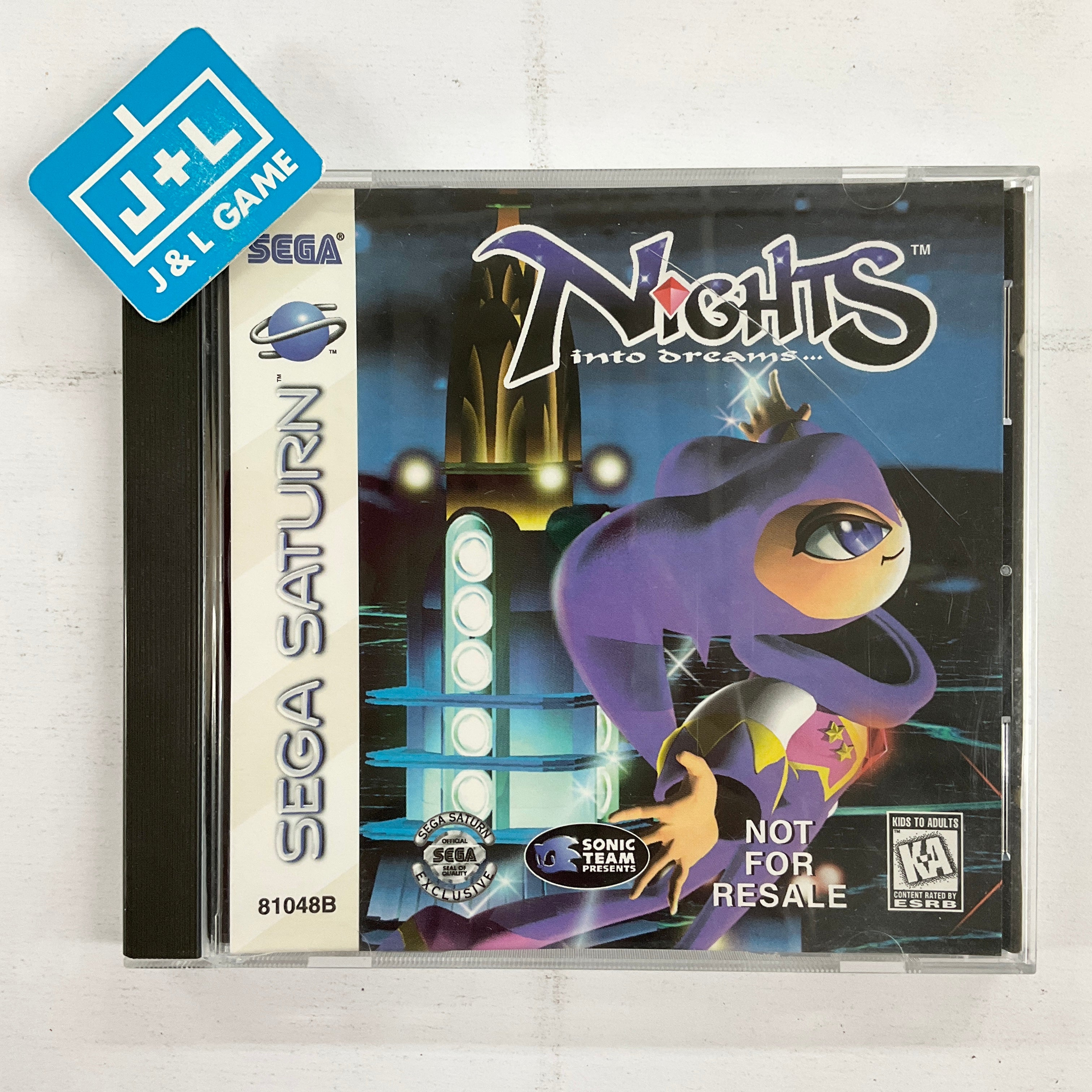 NiGHTS Into Dreams... (Not For Resale) - (SS) SEGA Saturn [Pre-Owned] Video Games Sega   