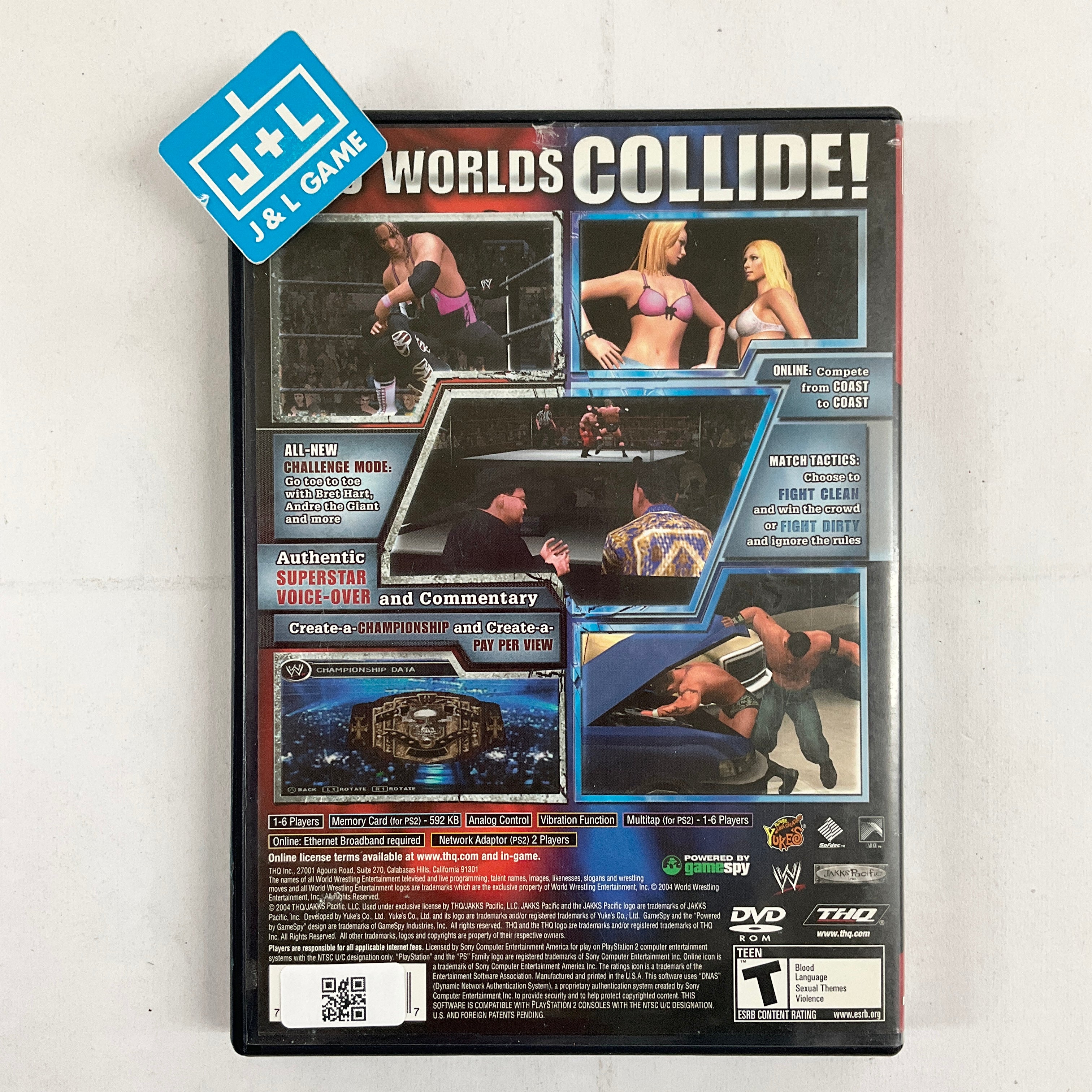 WWE SmackDown! vs. Raw (Greatest Hits) - (PS2) PlayStation 2 [Pre-Owned] Video Games THQ   