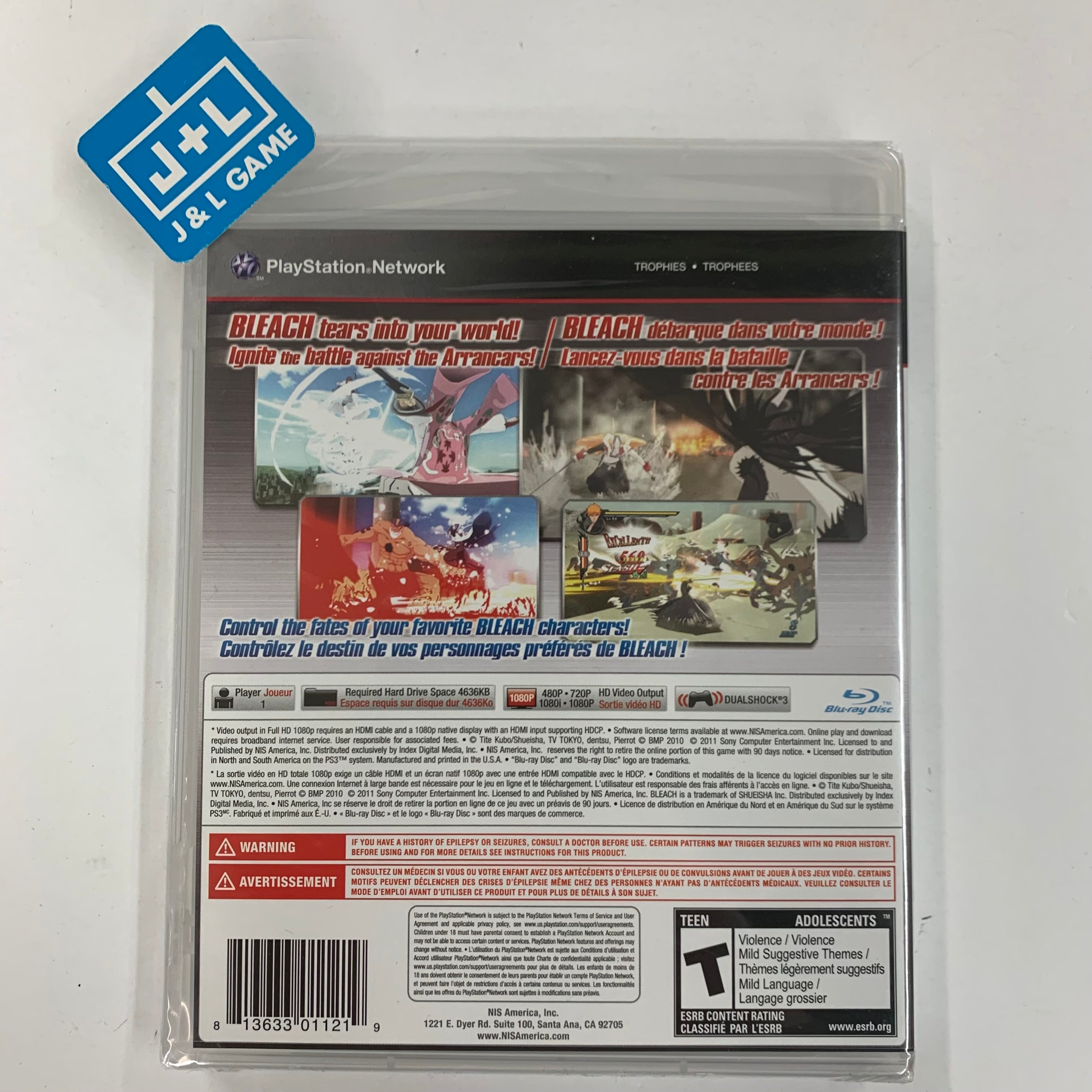 Bleach: Soul Resurreccion - (PS3) PlayStation 3 Video Games NIS America   
