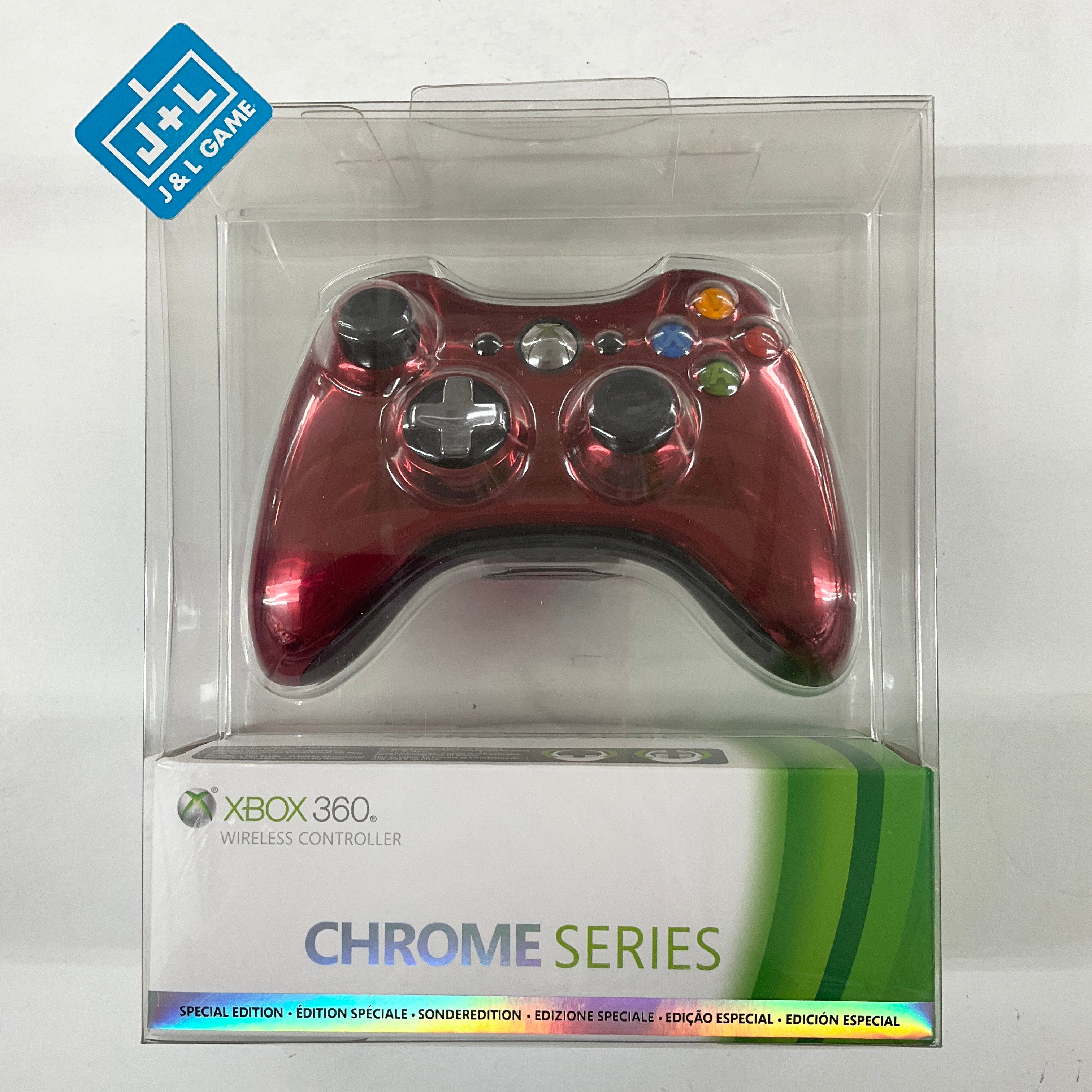 Microsoft Xbox 360 Chrome Series Limited Edition Wireless Controller (Red) - Xbox 360 [European Import] Accessories Microsoft   