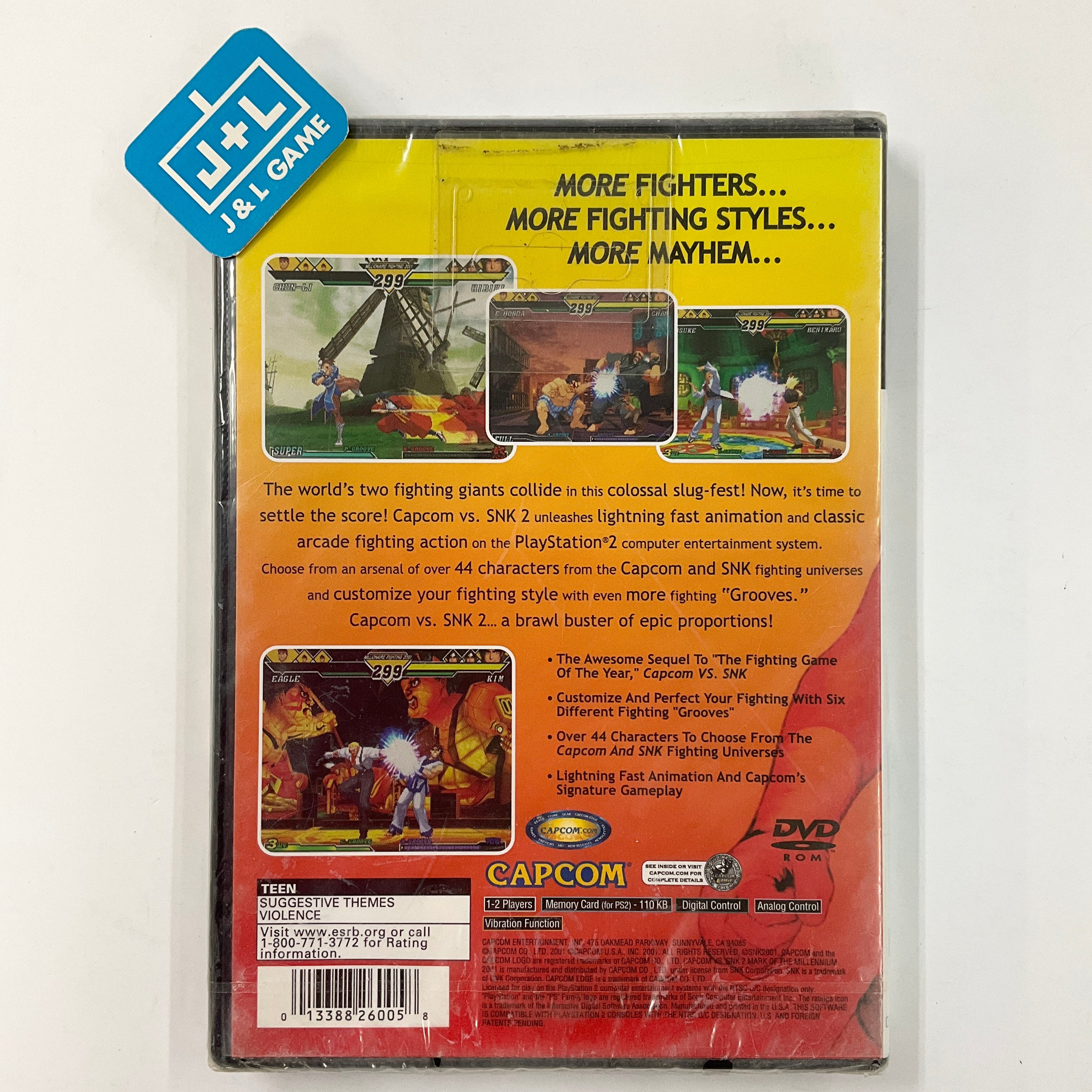 Capcom vs. SNK 2: Mark of the Millennium 2001 - (PS2) PlayStation 2 Video Games Capcom   