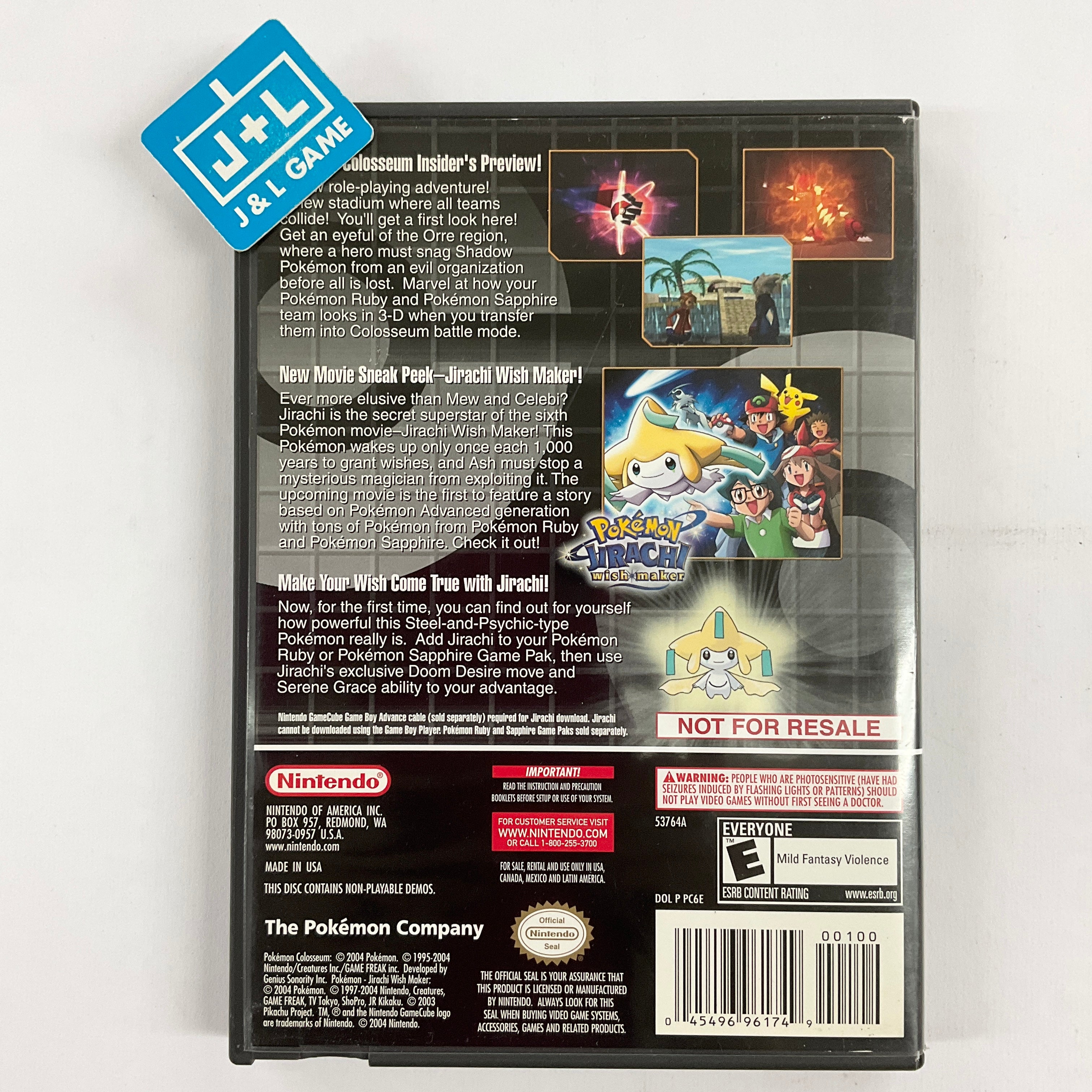 Pokemon Colosseum (Bonus Disc) - (GC) GameCube [Pre-Owned] Video Games Nintendo   