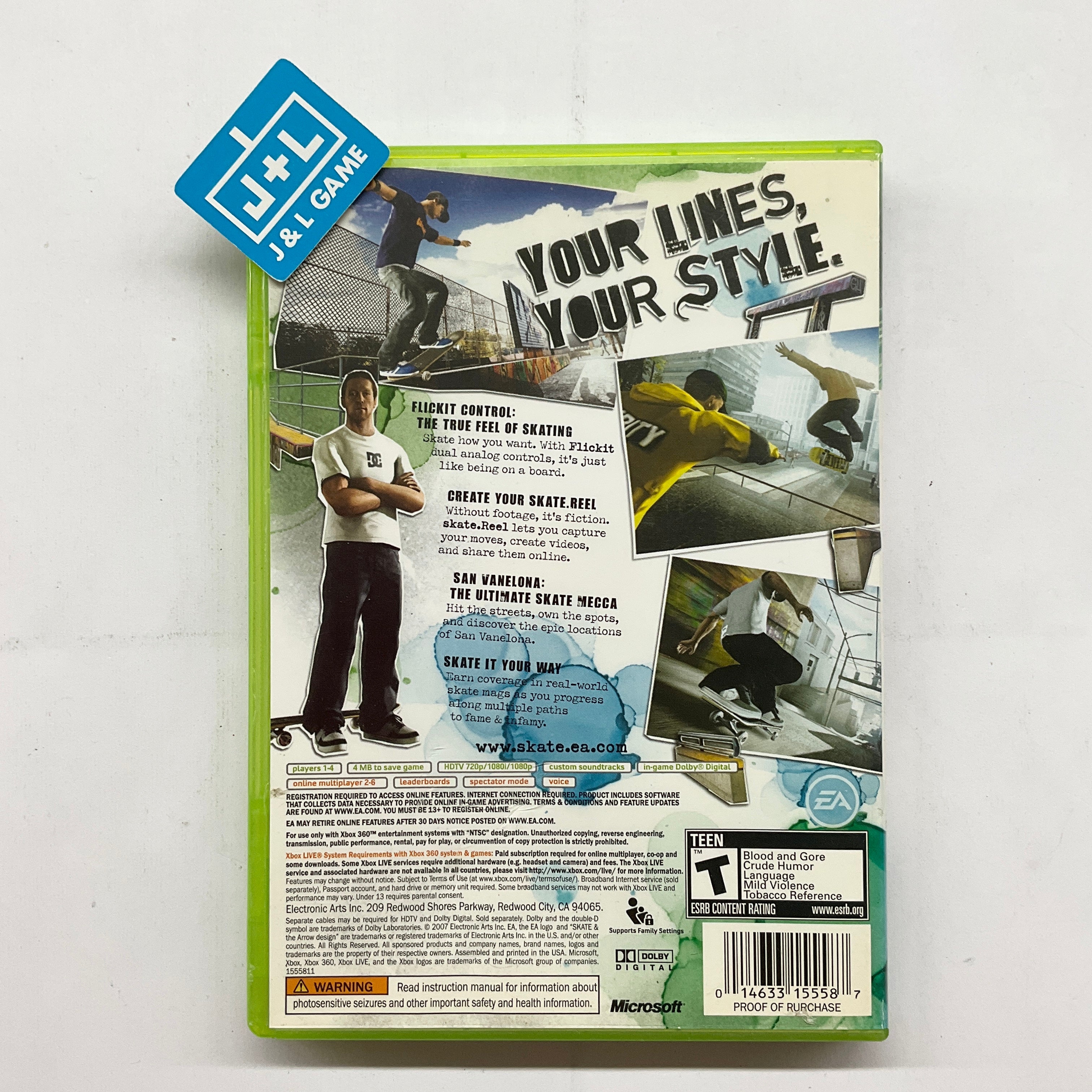 Skate - Xbox 360 [Pre-Owned] | J&L Game