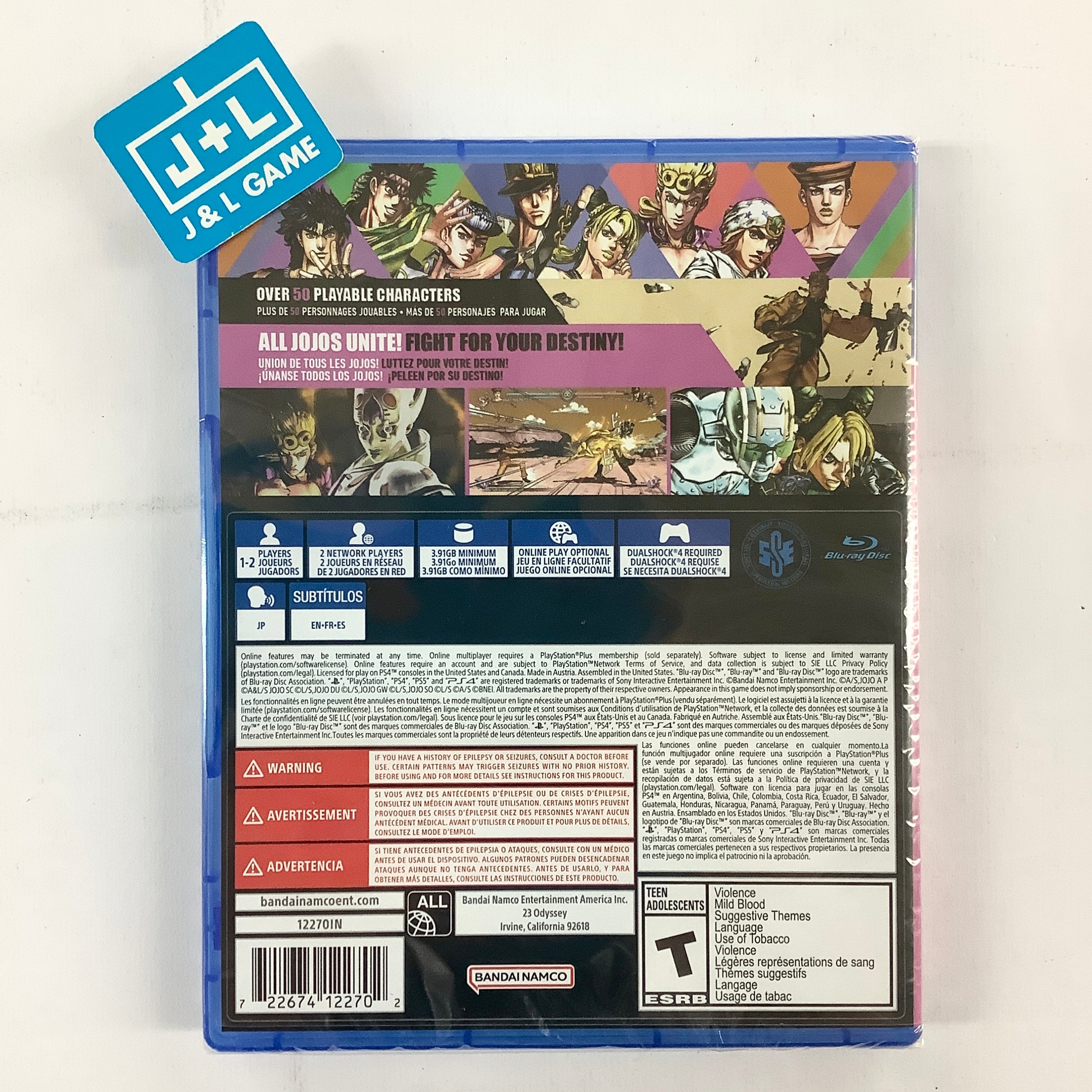 JoJo’s Bizarre Adventure: All-Star Battle R - (PS4) PlayStation 4 Video Games BANDAI NAMCO Entertainment   
