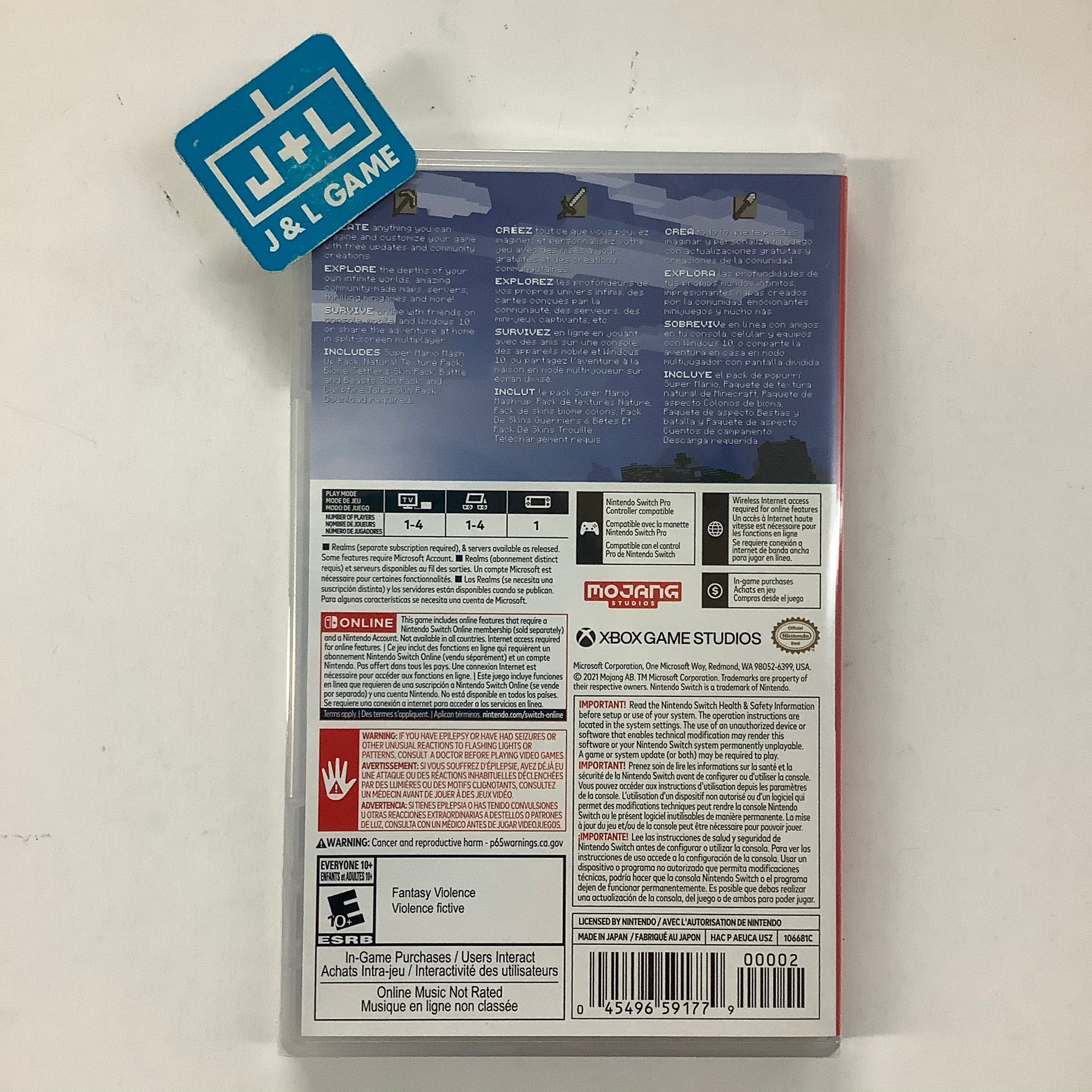 Minecraft - (NSW) Nintendo Switch Video Games Mojang AB   