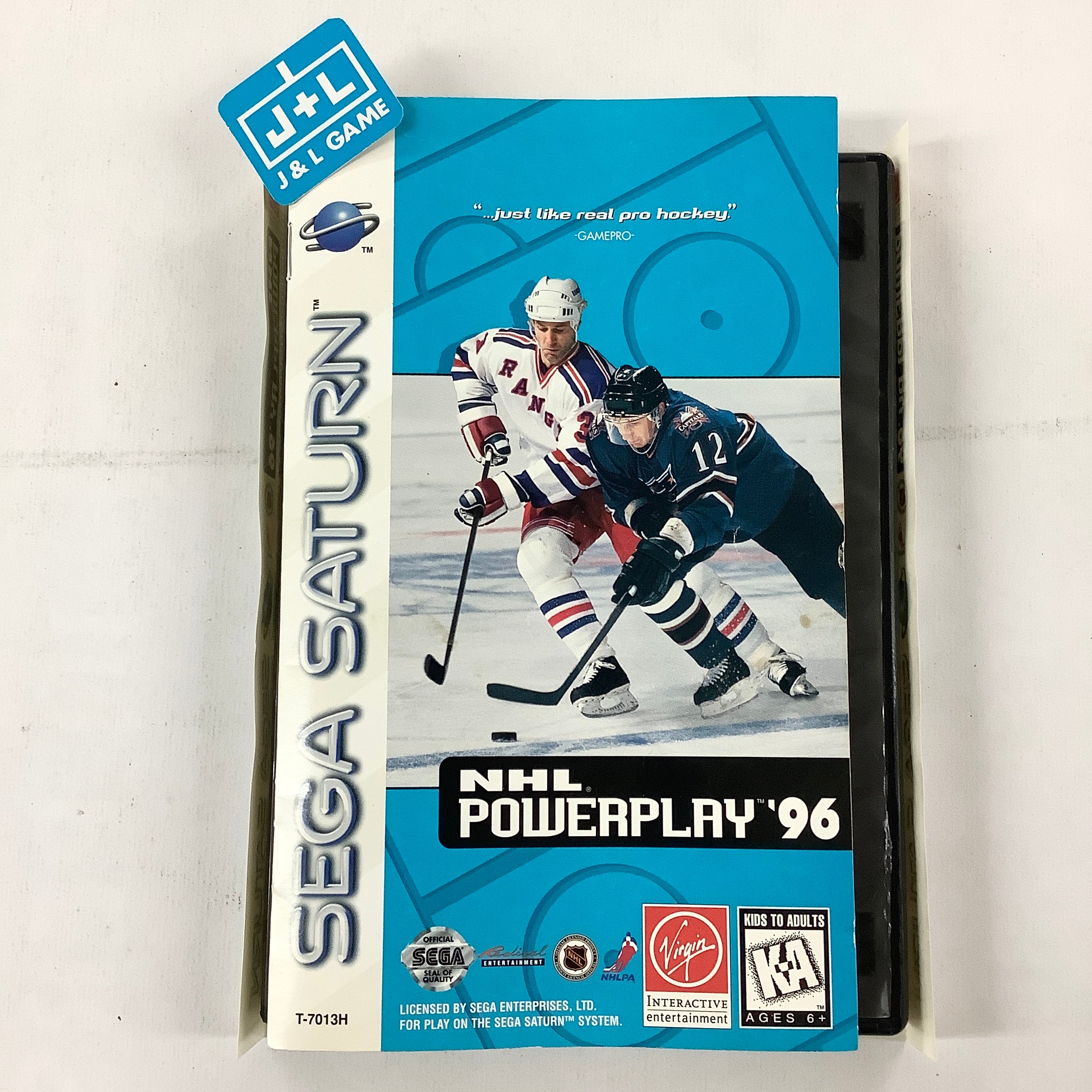 NHL PowerPlay '96 - (SS) SEGA Saturn [Pre-Owned] Video Games Virgin Interactive   