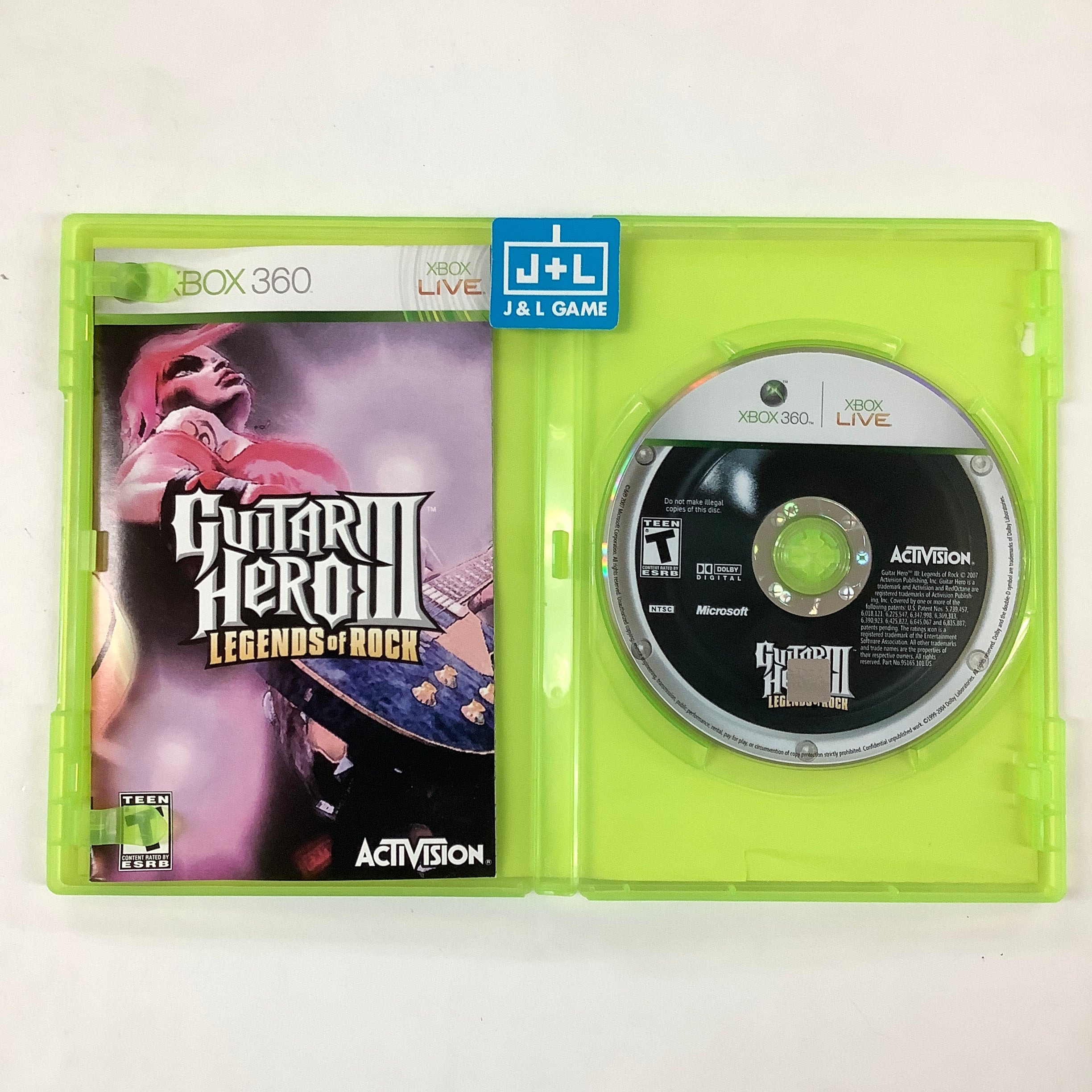 Guitar Hero III: Legends of Rock - Xbox 360 [Pre-Owned] Video Games RedOctane   