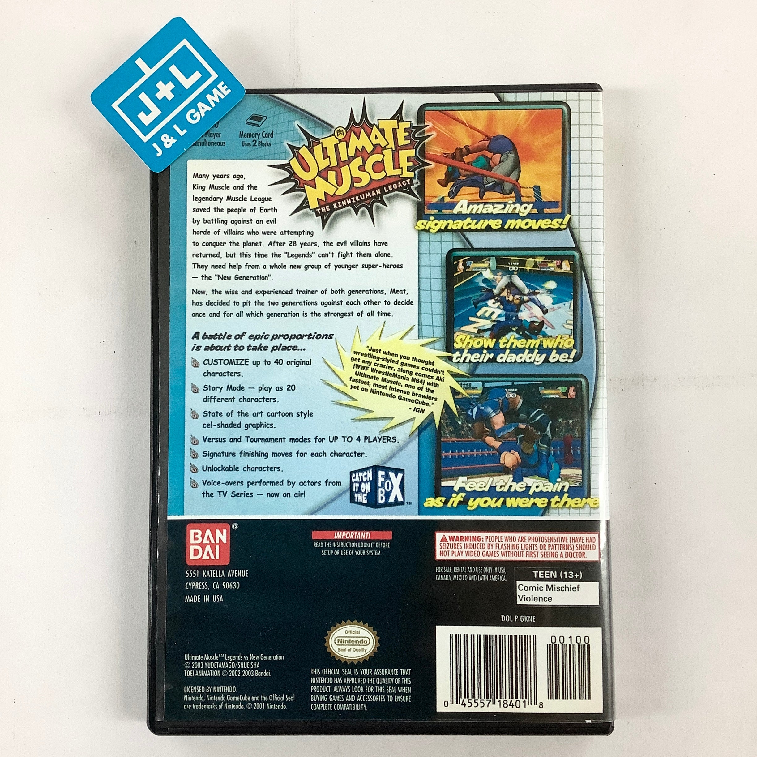 Ultimate Muscle: Legends vs New Generation - (GC) GameCube [Pre-Owned] Video Games Bandai   