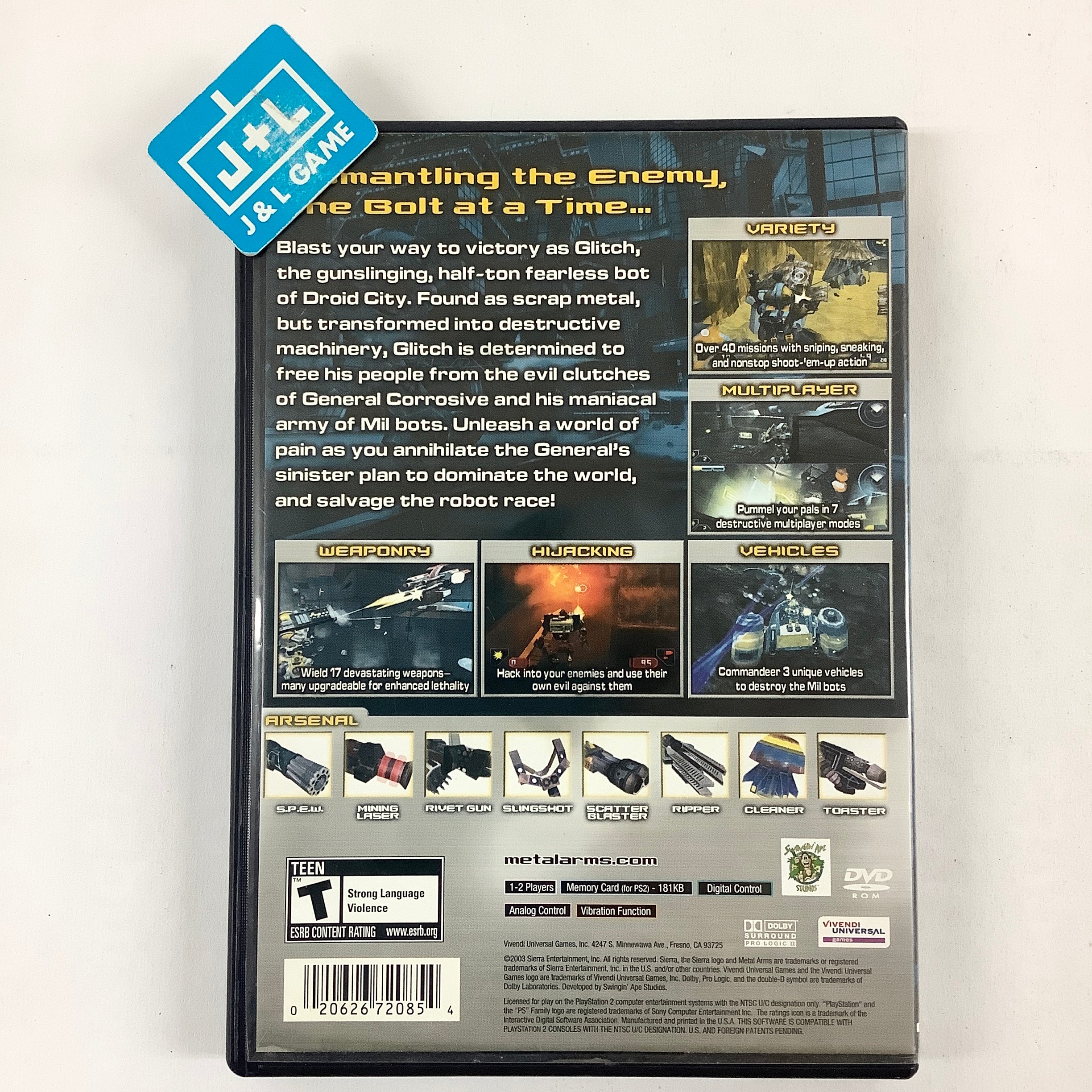 Metal Arms: Glitch in the System - (PS2) PlayStation 2 [Pre-Owned] Video Games VU Games   