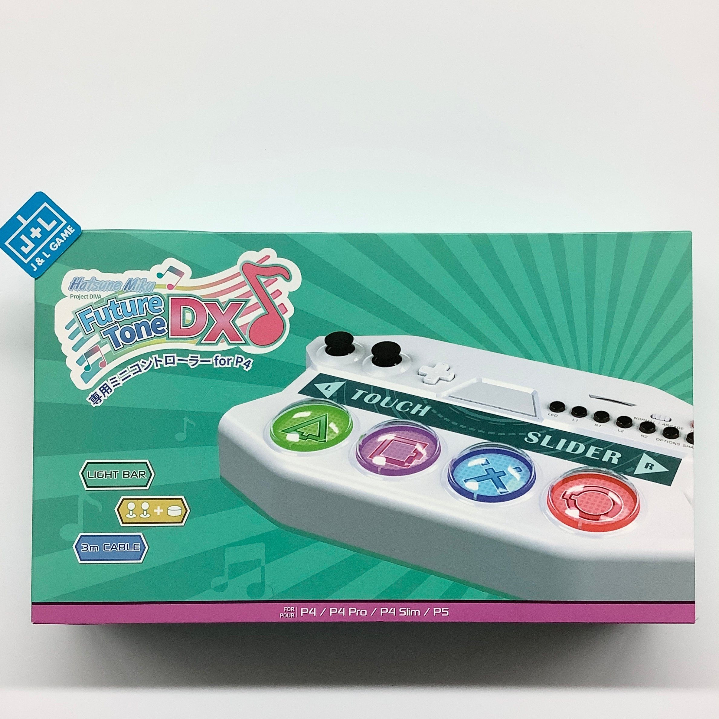 Hatsune Miku Project DIVA Future Tone DX Mini Controller (White) - (PS4) PlayStation 4 (Japanese Import) Accessories PEGA GAME   