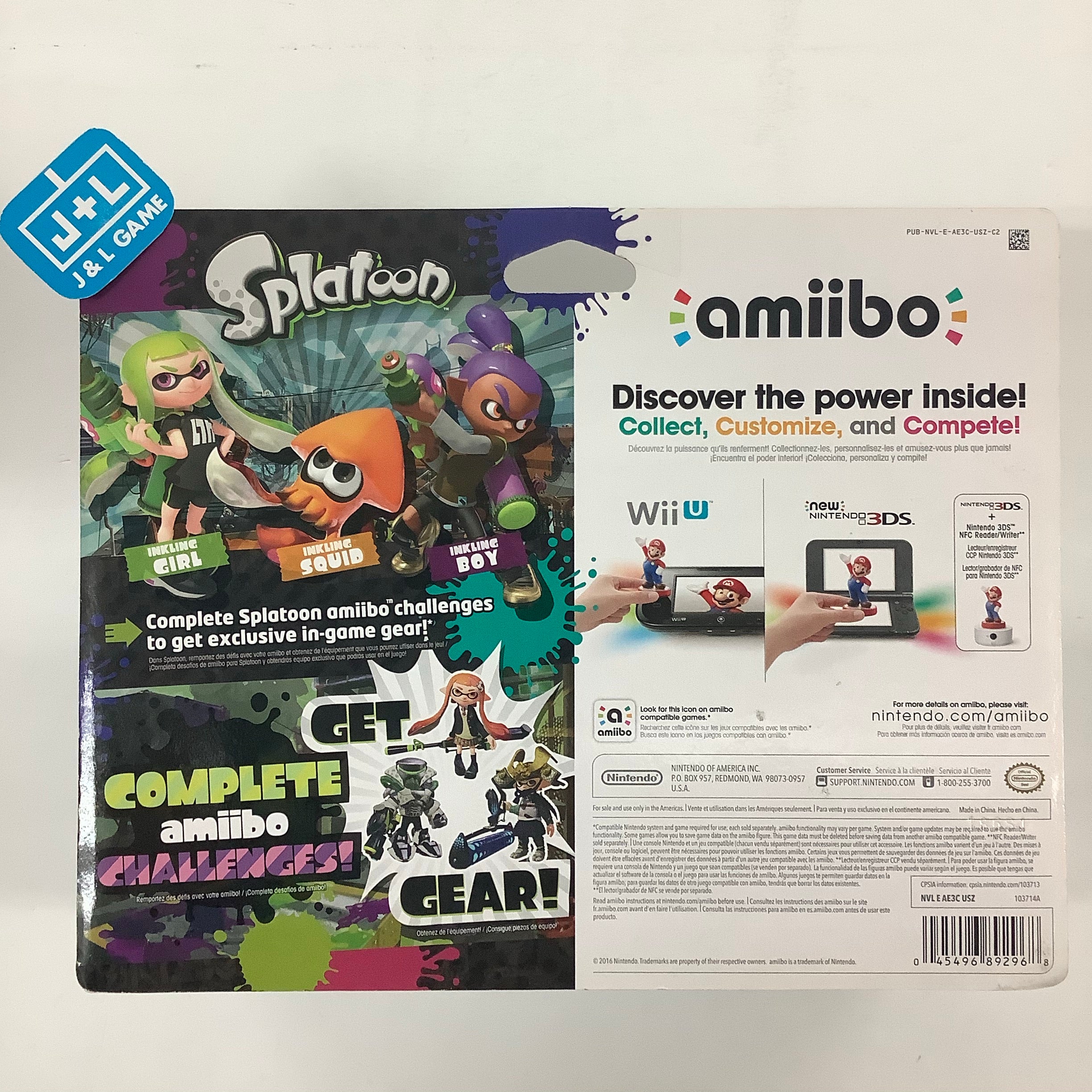 Splatoon 3-Pack (New Colors) (Splatoon series) - Nintendo WiiU Amiibo Amiibo Nintendo   