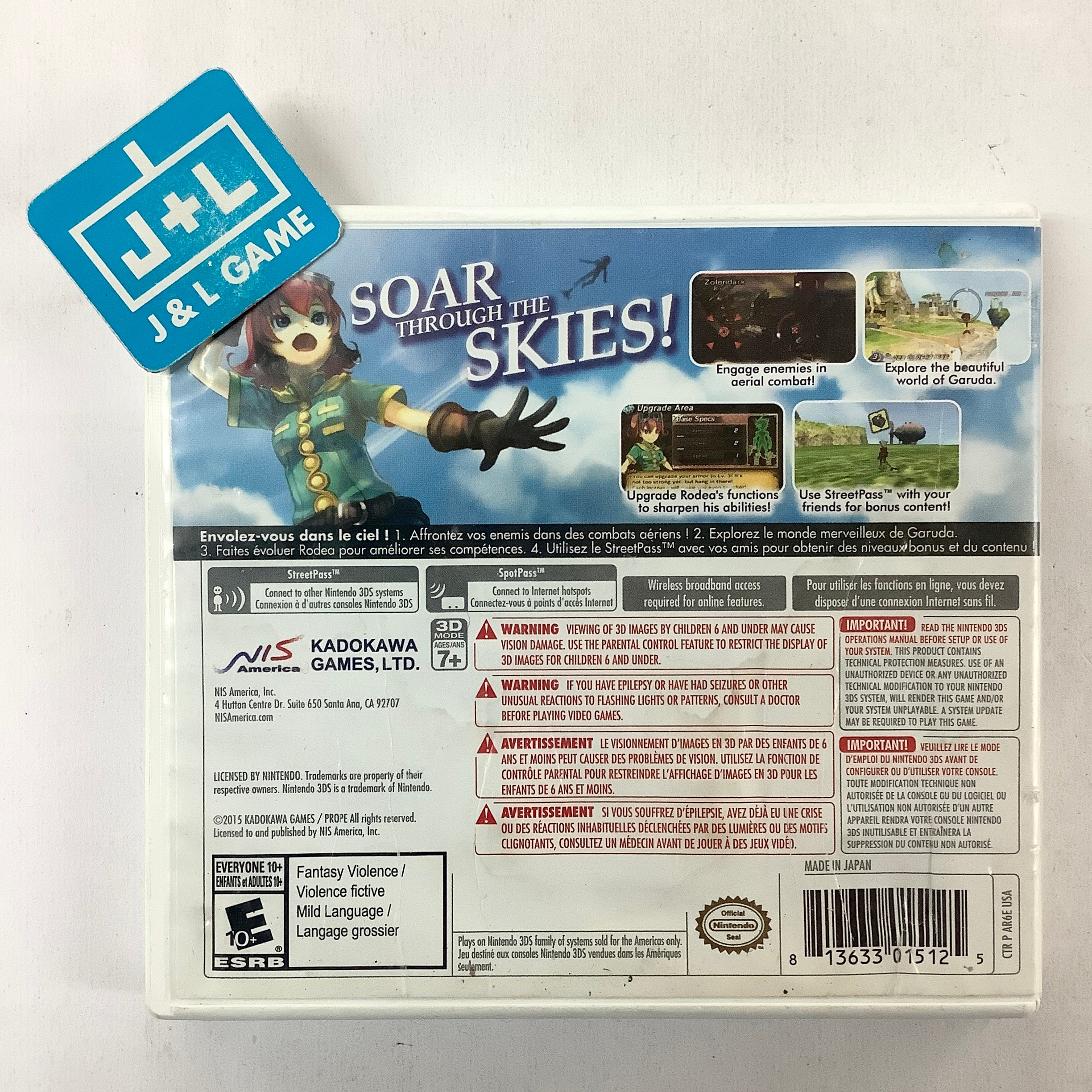 Rodea the Sky Soldier - Nintendo 3DS [Pre-Owned] Video Games NIS America   