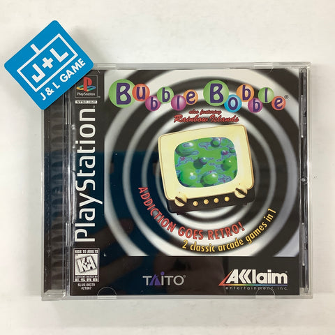 Bubble Bobble also featuring Rainbow Islands - (PS1) PlayStation 1 [Pre-Owned] Video Games Acclaim   