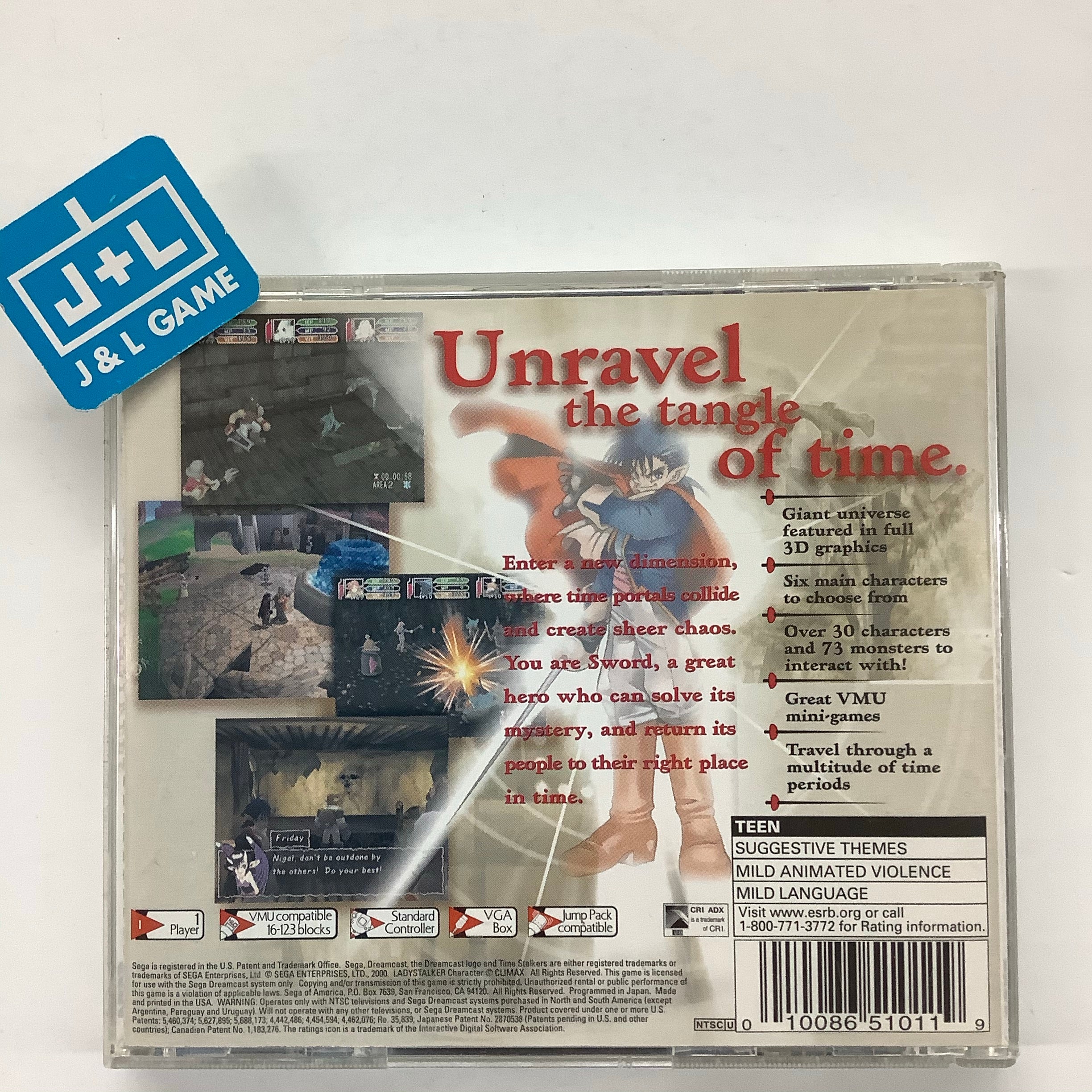 Time Stalkers - (DC) SEGA Dreamcast  [Pre-Owned] Video Games Sega   