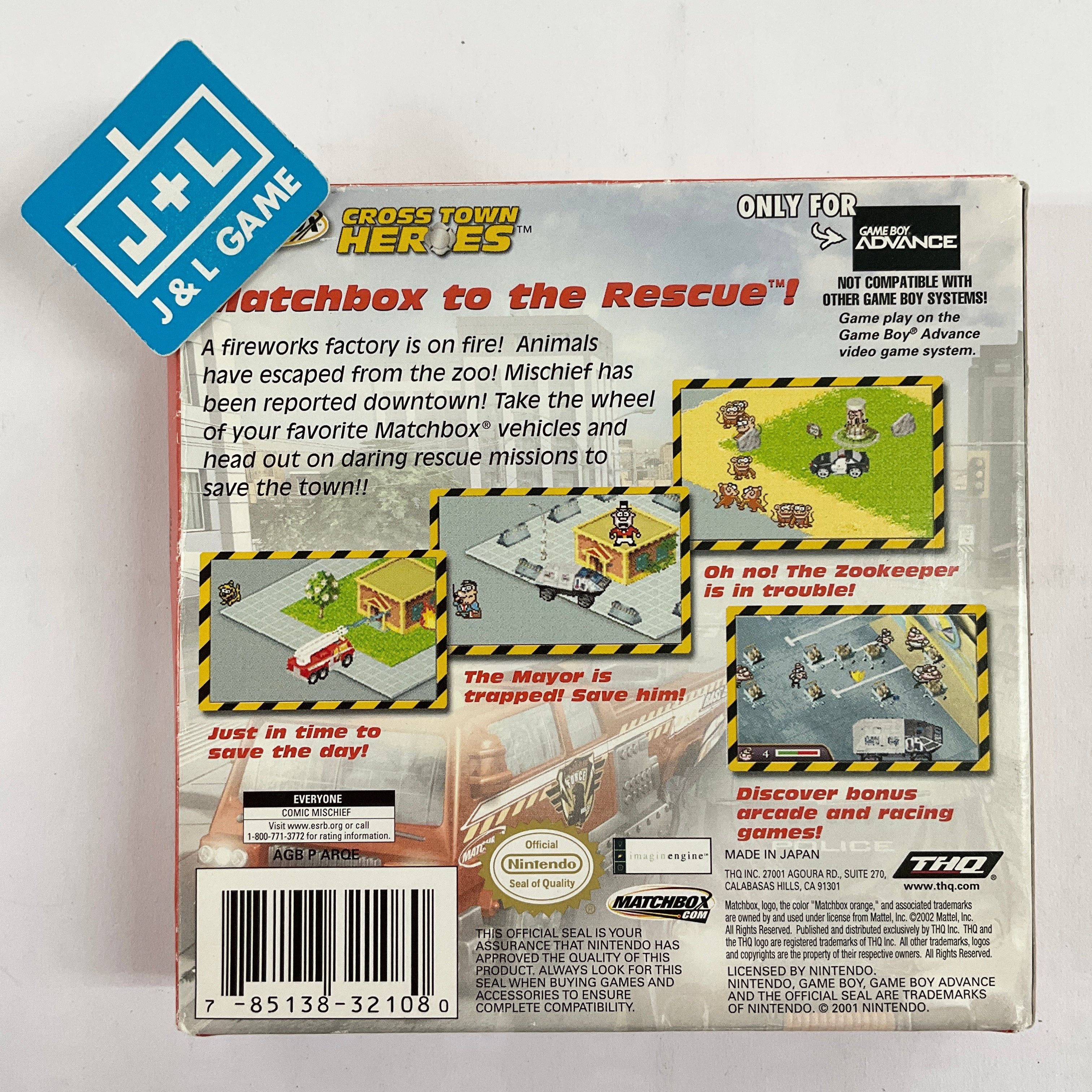 Matchbox Cross Town Heroes - (GBA) Game Boy Advance [Pre-Owned] Video Games THQ   