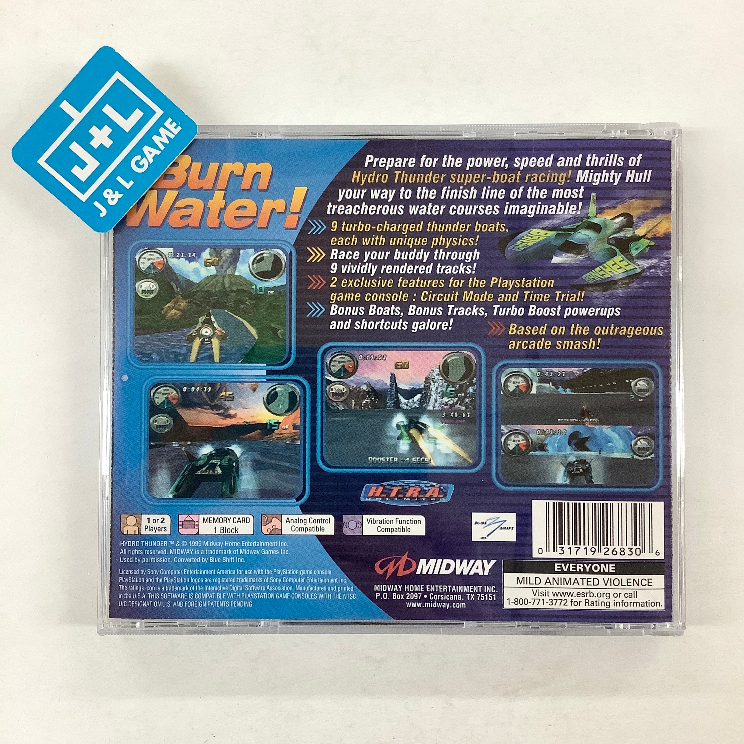 Hydro Thunder - (PS1) PlayStation 1 [Pre-Owned] Video Games Midway   