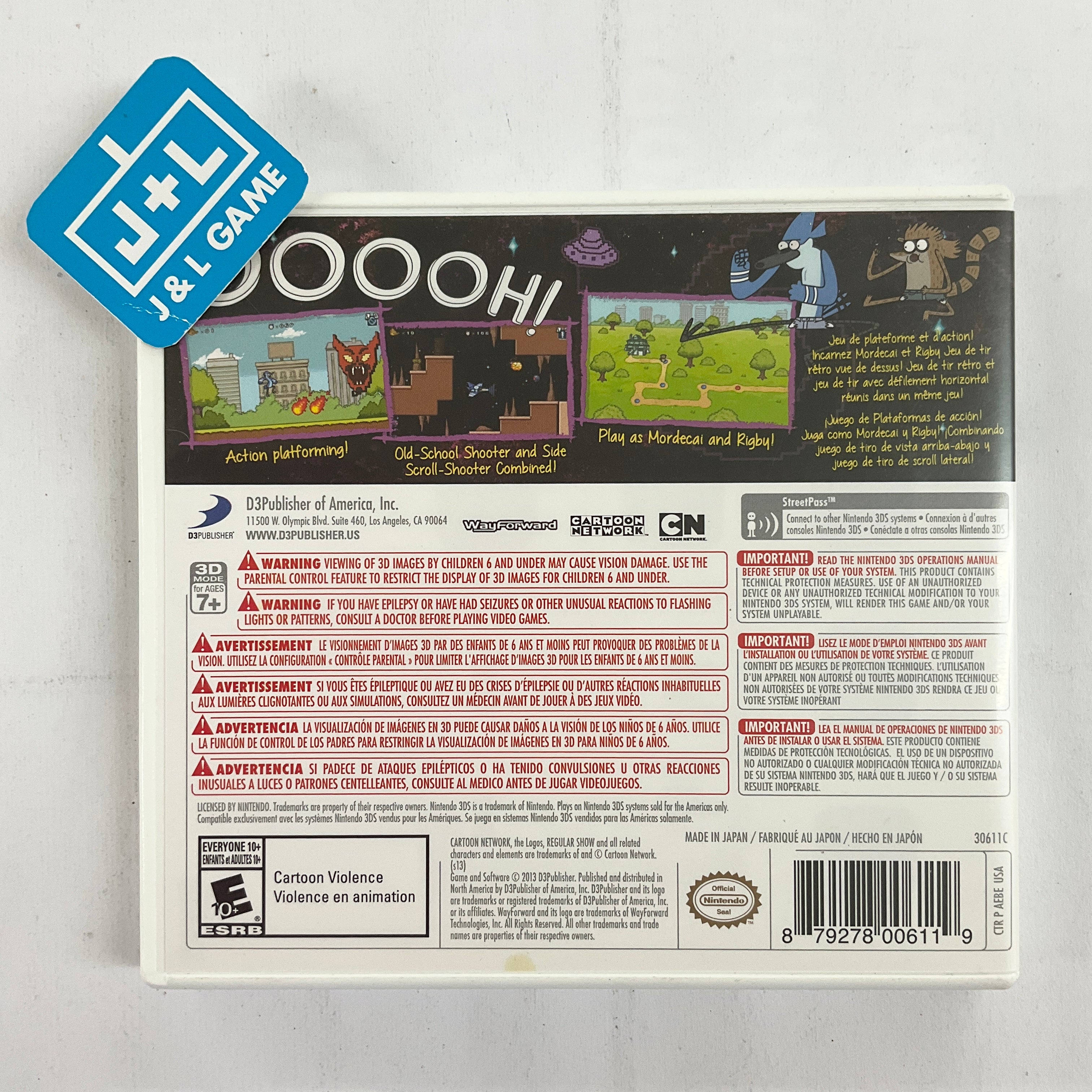 Regular Show: Mordecai and Rigby in 8-Bit Land - Nintendo 3DS [Pre-Owned] Video Games D3Publisher   