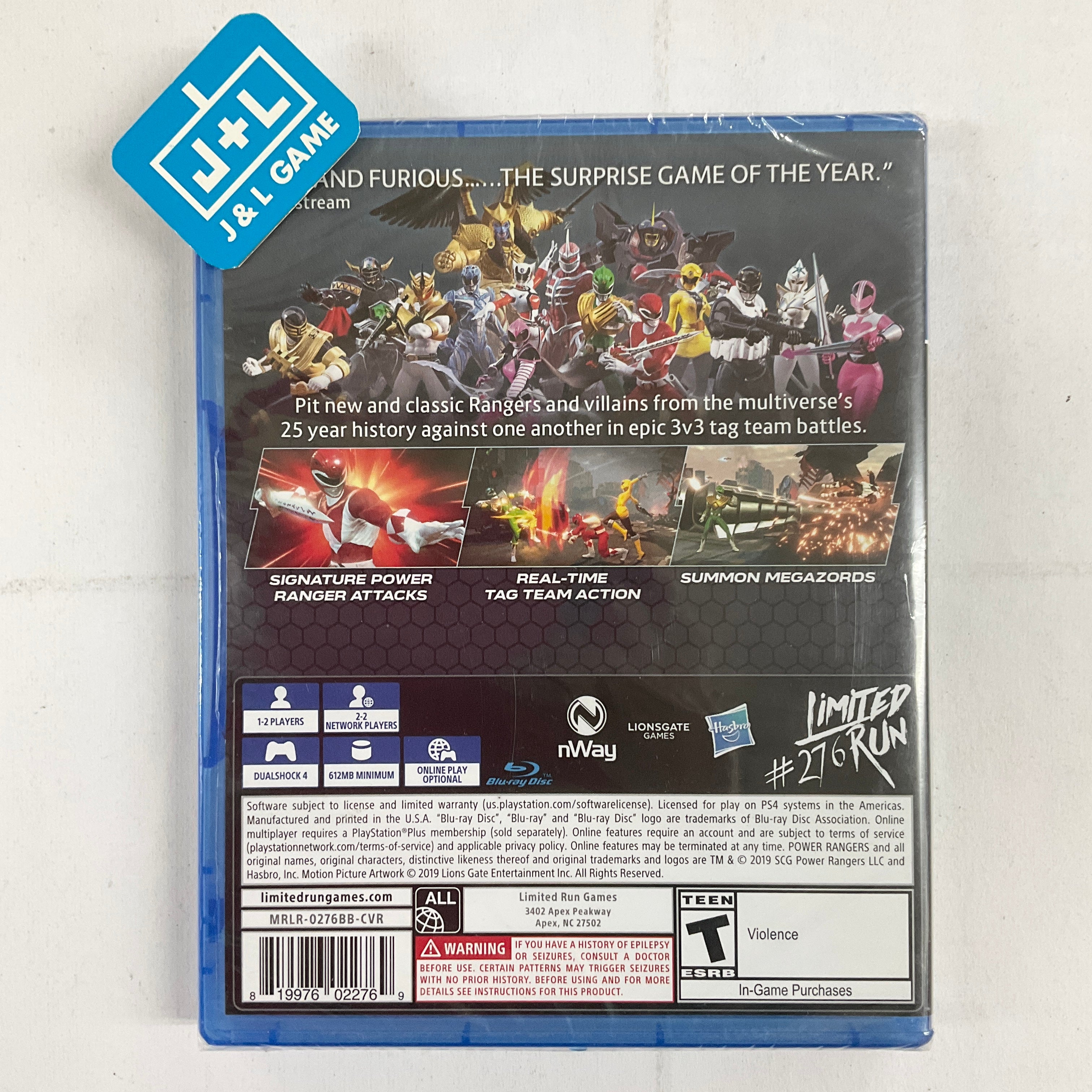 Power Rangers: Battle for the Grid (Limited Run #276) - (PS4) PlayStation 4 Video Games J&L Video Games New York City   