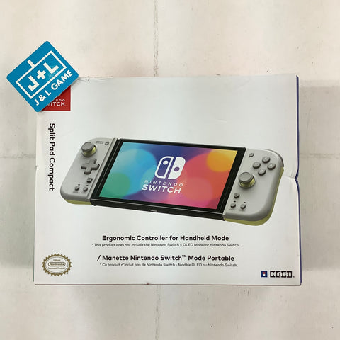 HORI Nintendo Switch Split Pad Compact (Light Gray & Yellow) Ergonomic Controller - (NSW) Nintendo Switch Accessories HORI   