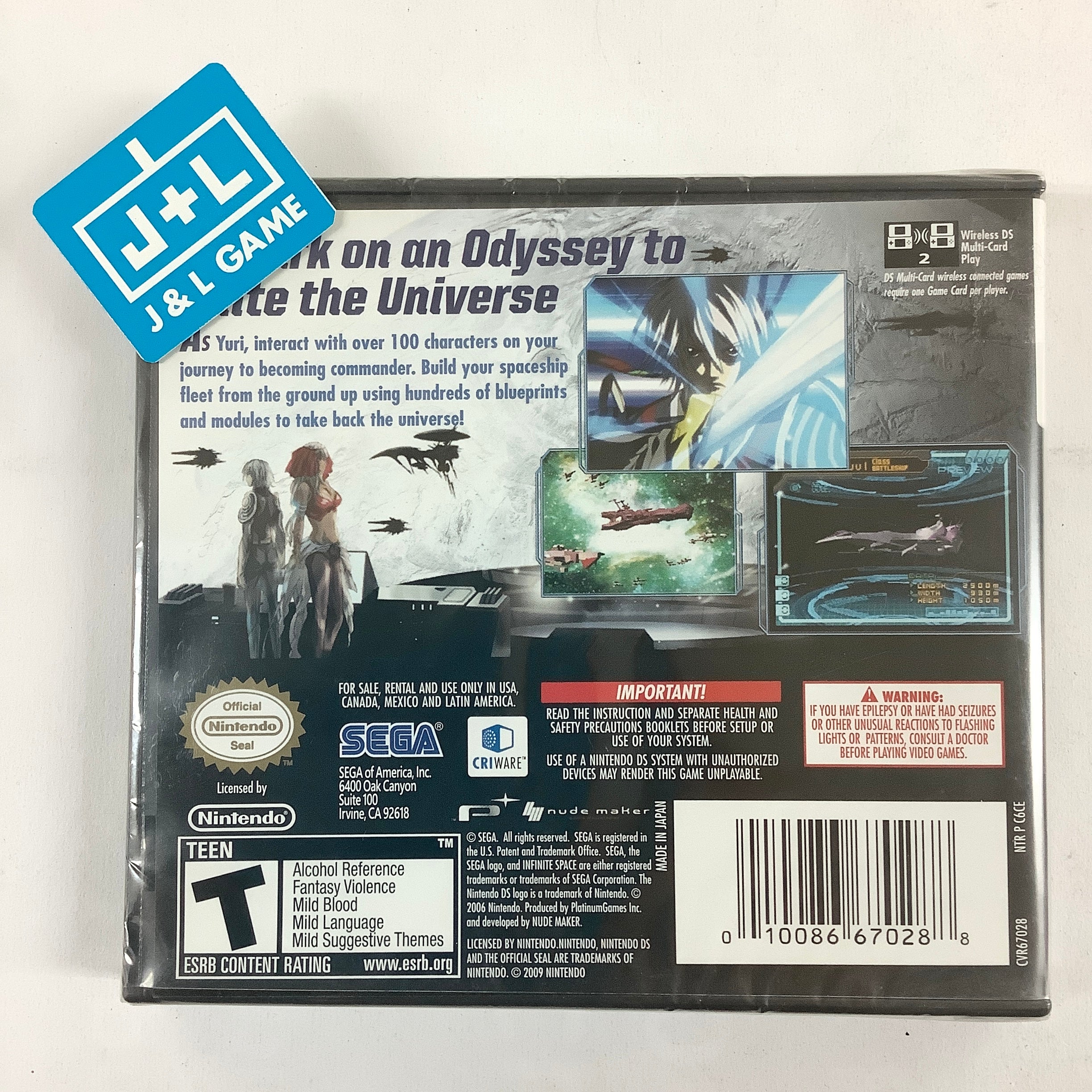 Infinite Space - (NDS) Nintendo DS Video Games Sega   