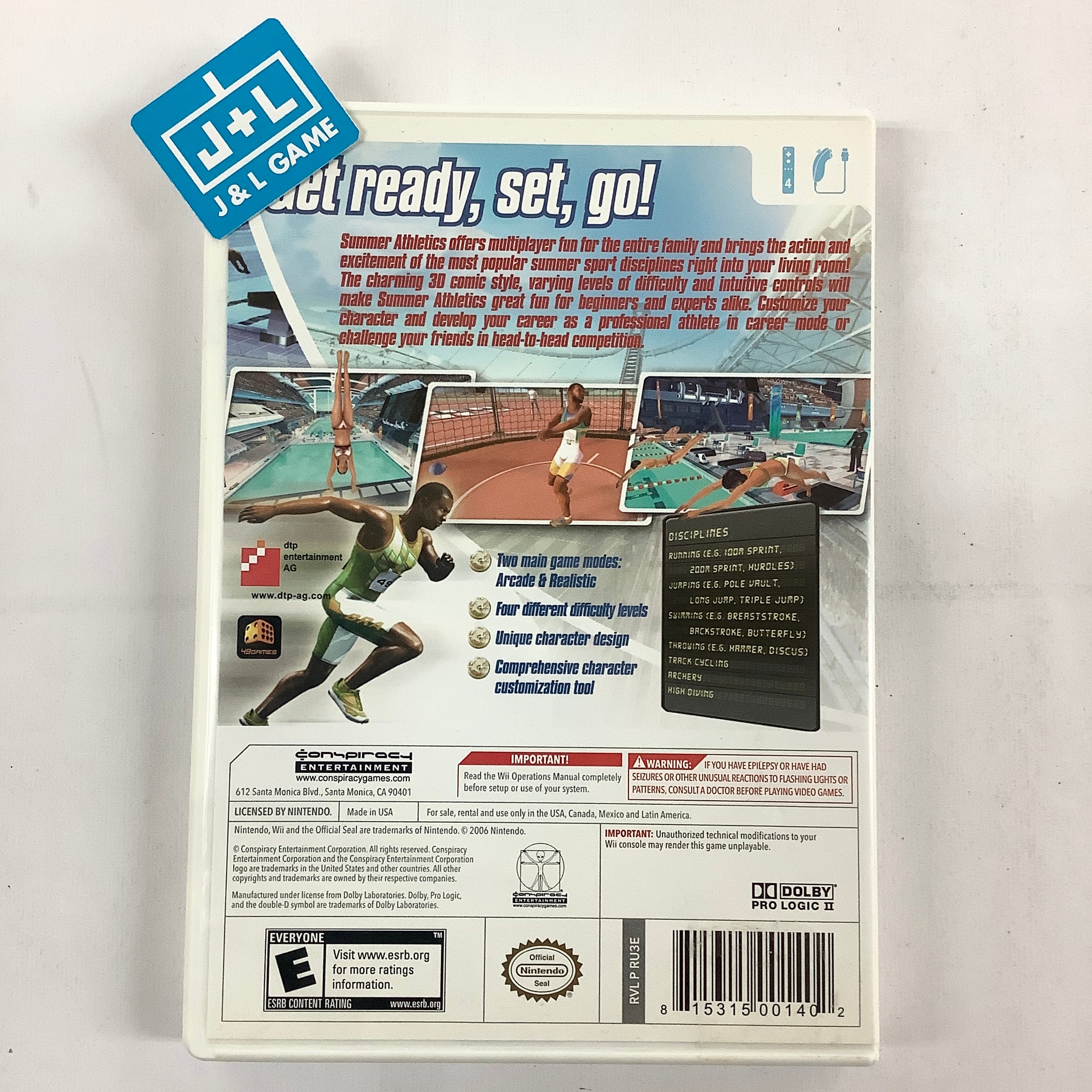 Summer Athletics: The Ultimate Challenge - Nintendo Wii [Pre-Owned] Video Games Conspiracy Entertainment   
