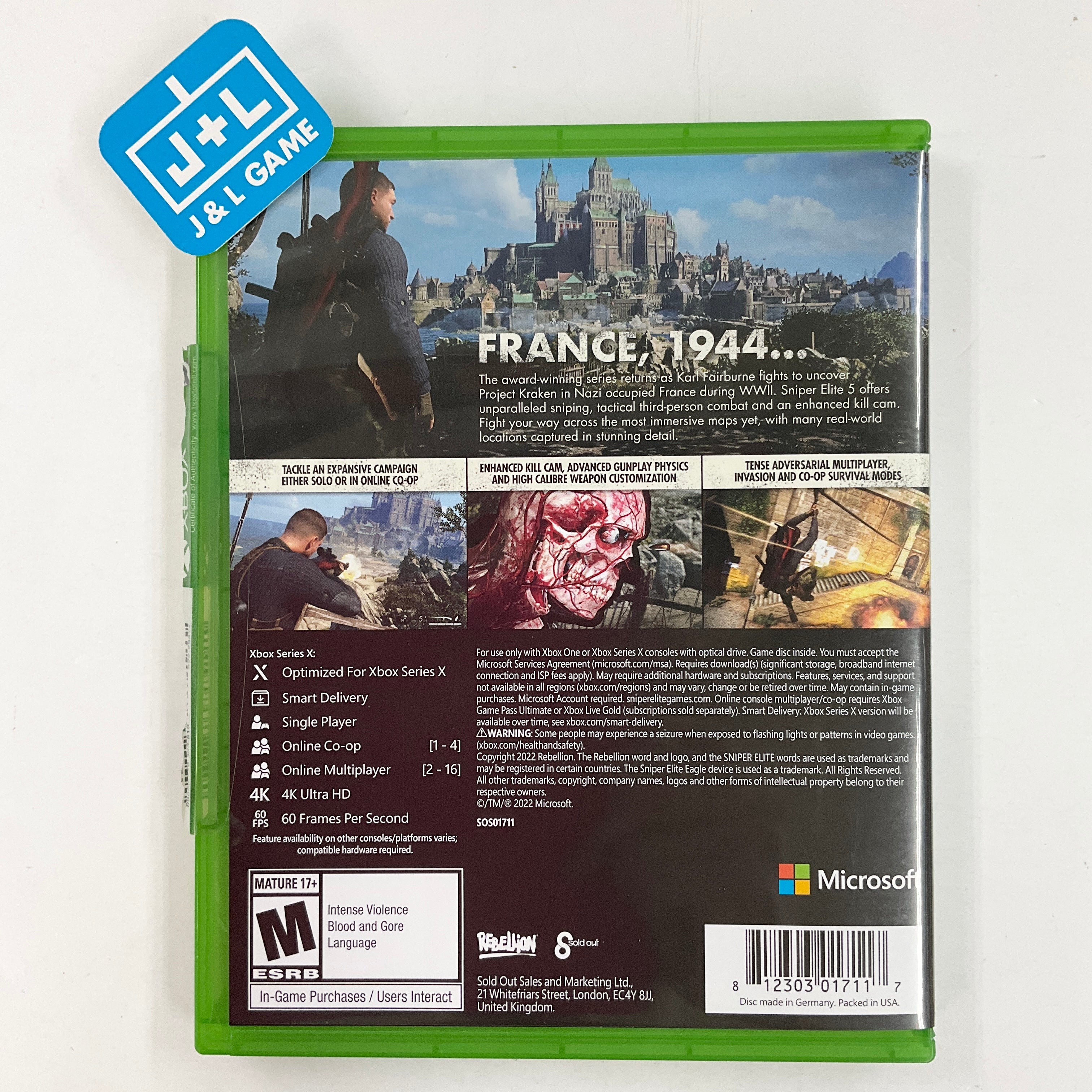 Sniper Elite 5 - (XSX) Xbox Series X [UNBOXING] Video Games Sold Out   