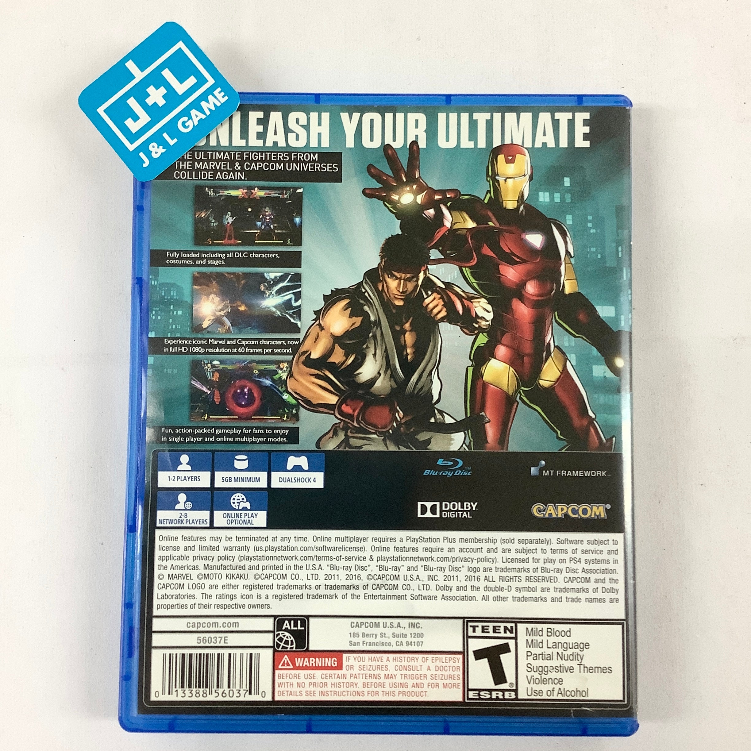 Ultimate Marvel Vs. Capcom 3 - (PS4) Playstation 4 [Pre-Owned] Video Games Capcom   