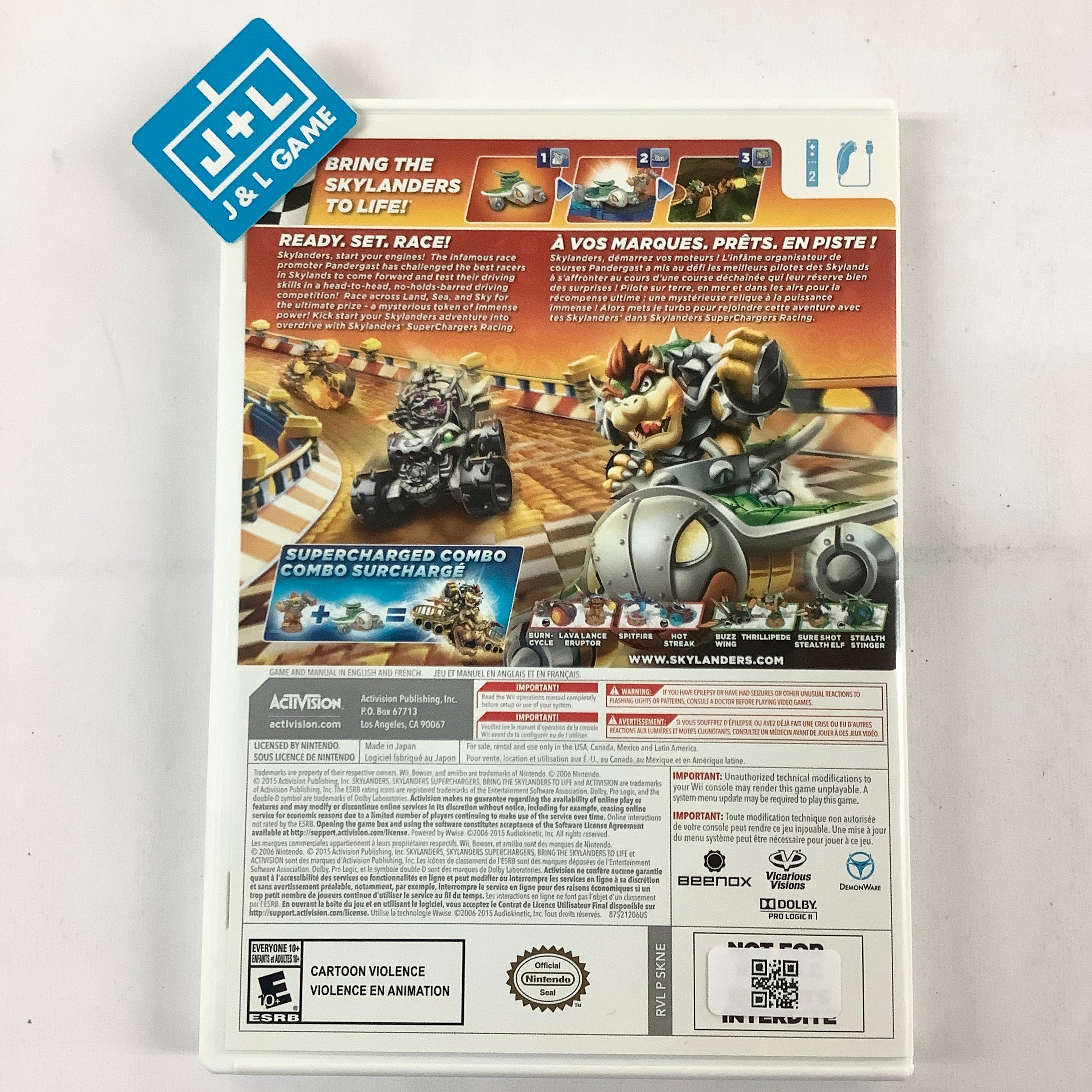 Skylanders SuperChargers Racing - Nintendo Wii [Pre-Owned] Video Games Activision   