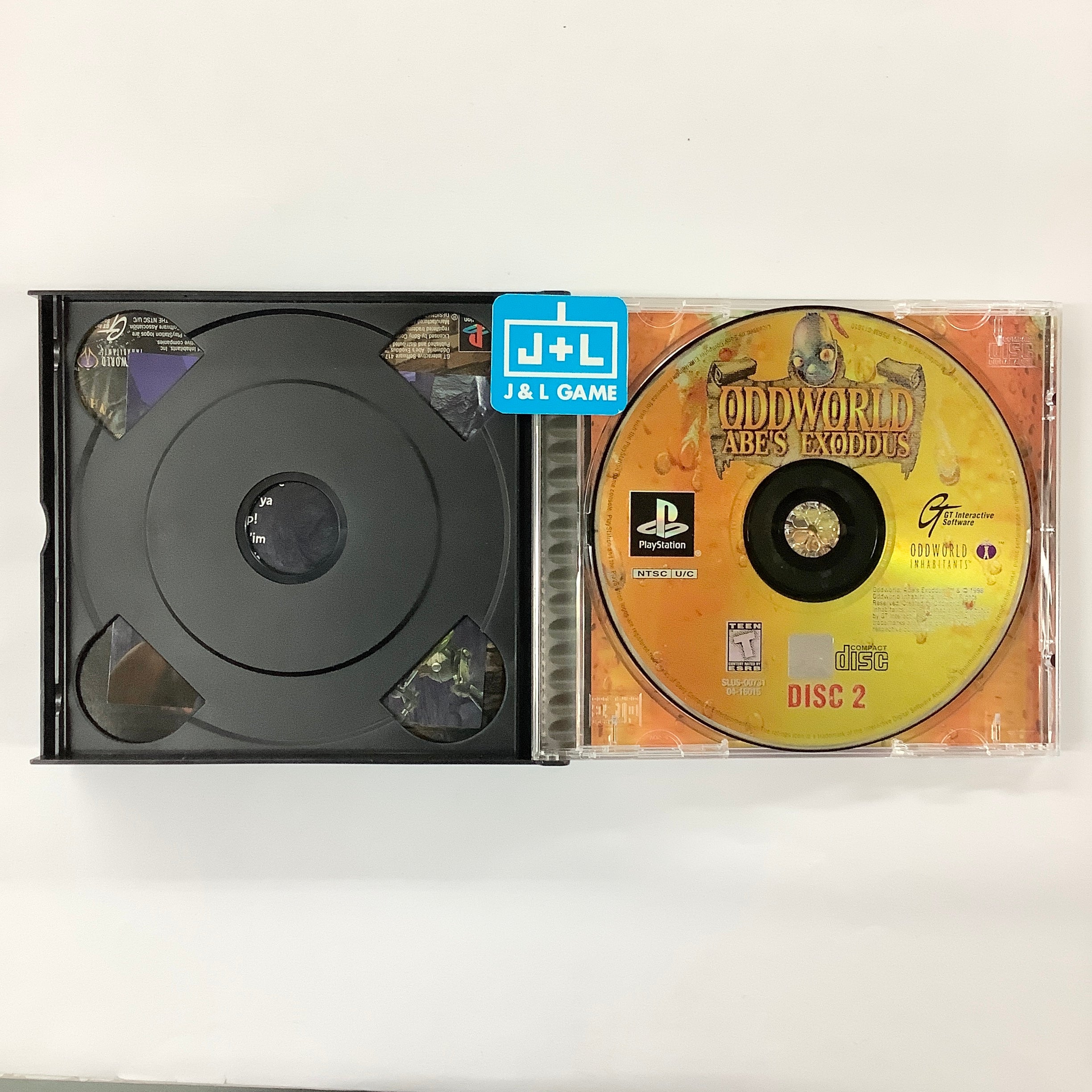 ODDWORLD L’EXODE D’ABE - PS1 CD1 Loose Version Française PlayStation ODDWORLD L’EXODE D’ABE - PS1 CD1 Loose Version Française PlayStation
