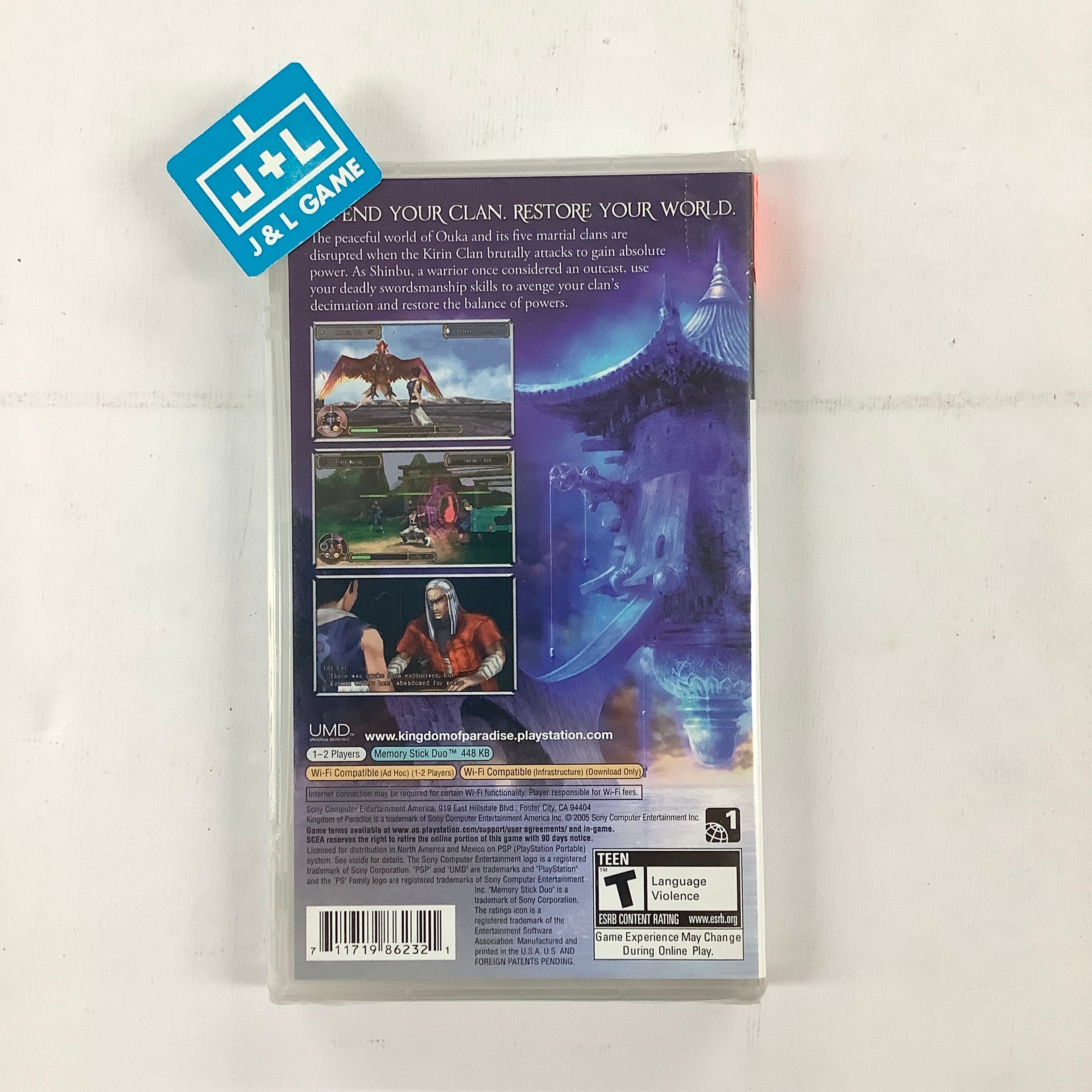 Kingdom of Paradise - Sony PSP | J&L Game