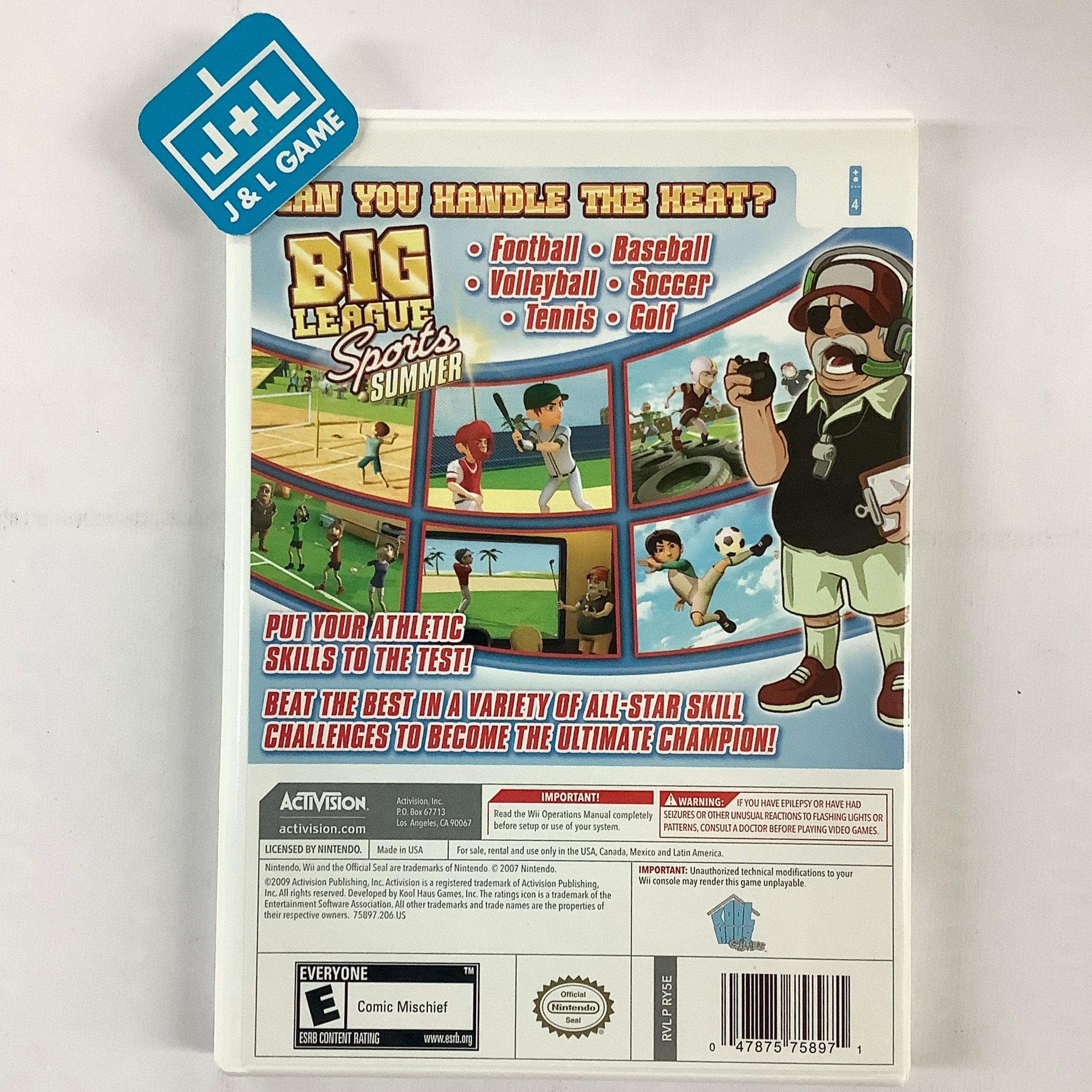 Big League Sports: Summer - Nintendo Wii [Pre-Owned] Video Games Activision   