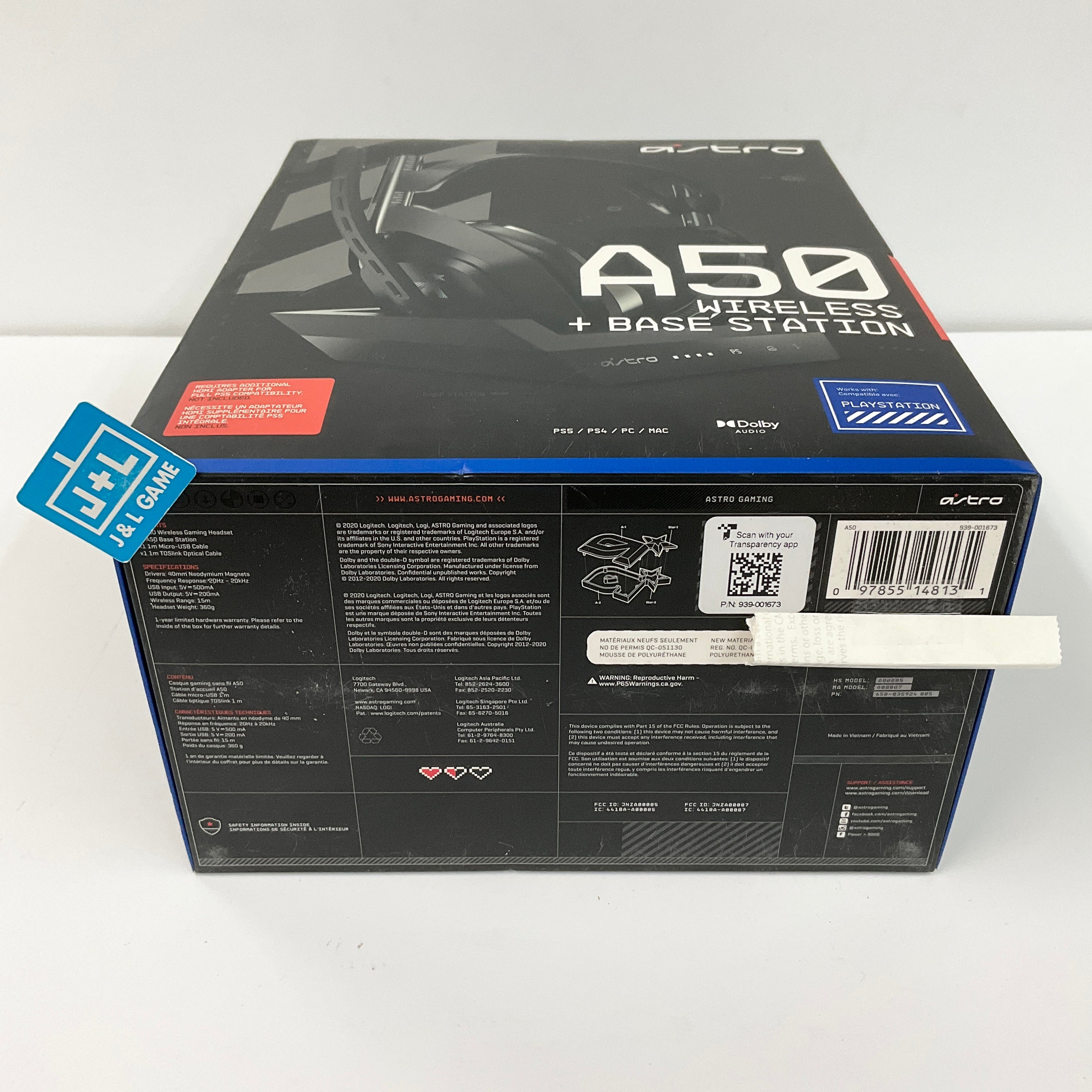 ASTRO Gaming A50 Wireless Headset + Base Station (Gen 4) - (PS5) PlayStation 5 ACCESSORIES ASTRO Gaming   