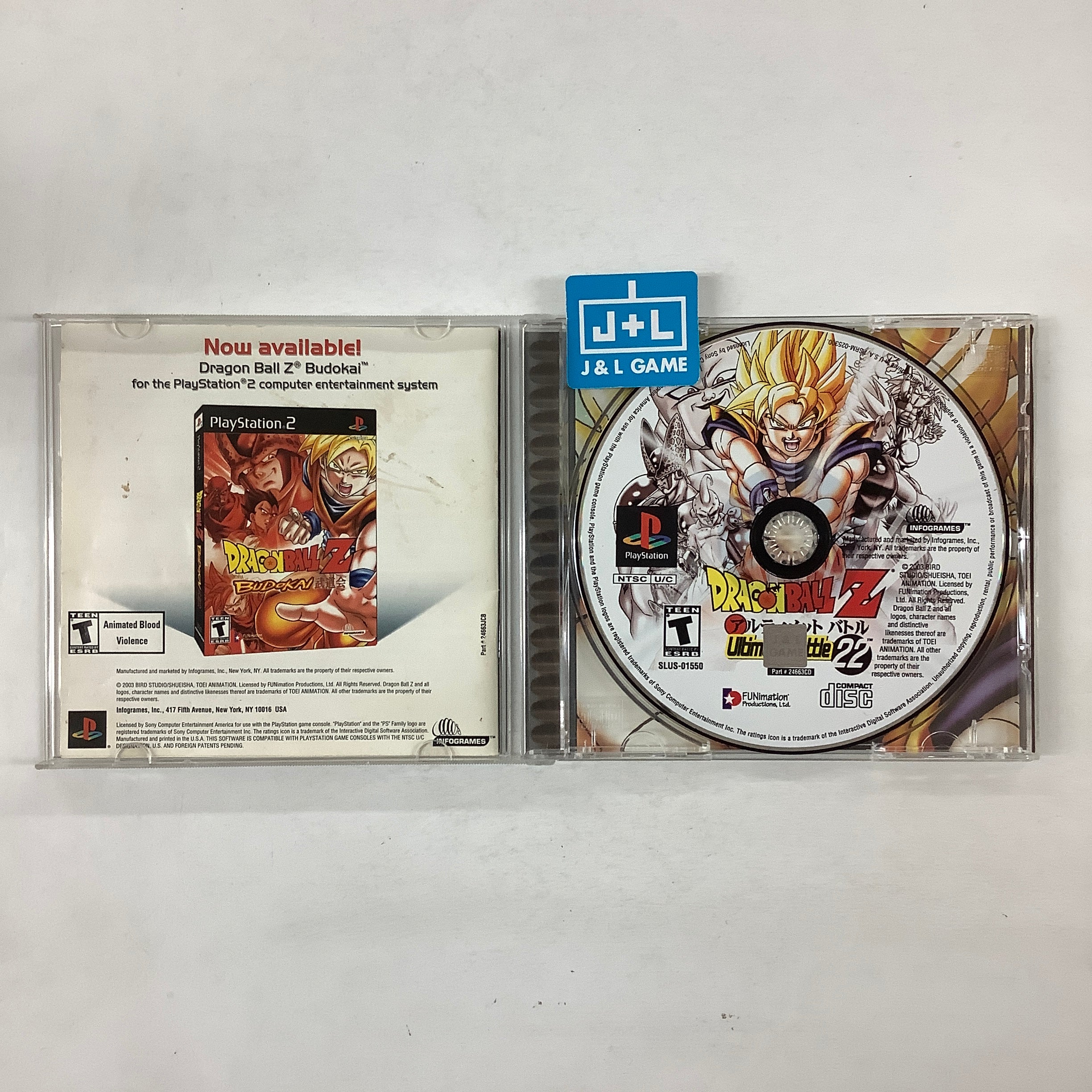 Dragon Ball Z: Ultimate Battle 22 - (PS1) PlayStation 1 [Pre-Owned] Video Games Infogrames   