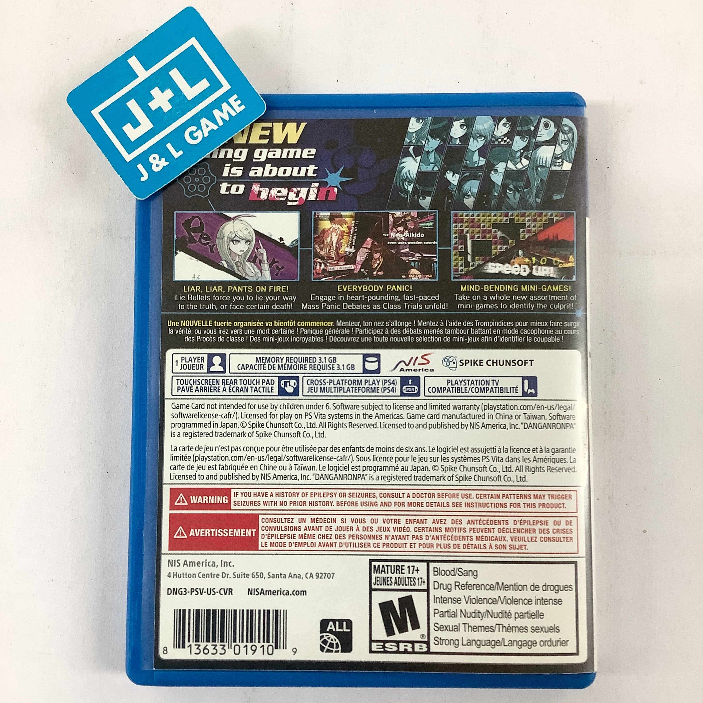 Danganronpa V3: Killing Harmony - (PSV) PlayStation Vita [Pre-Owned] Video Games NIS America   