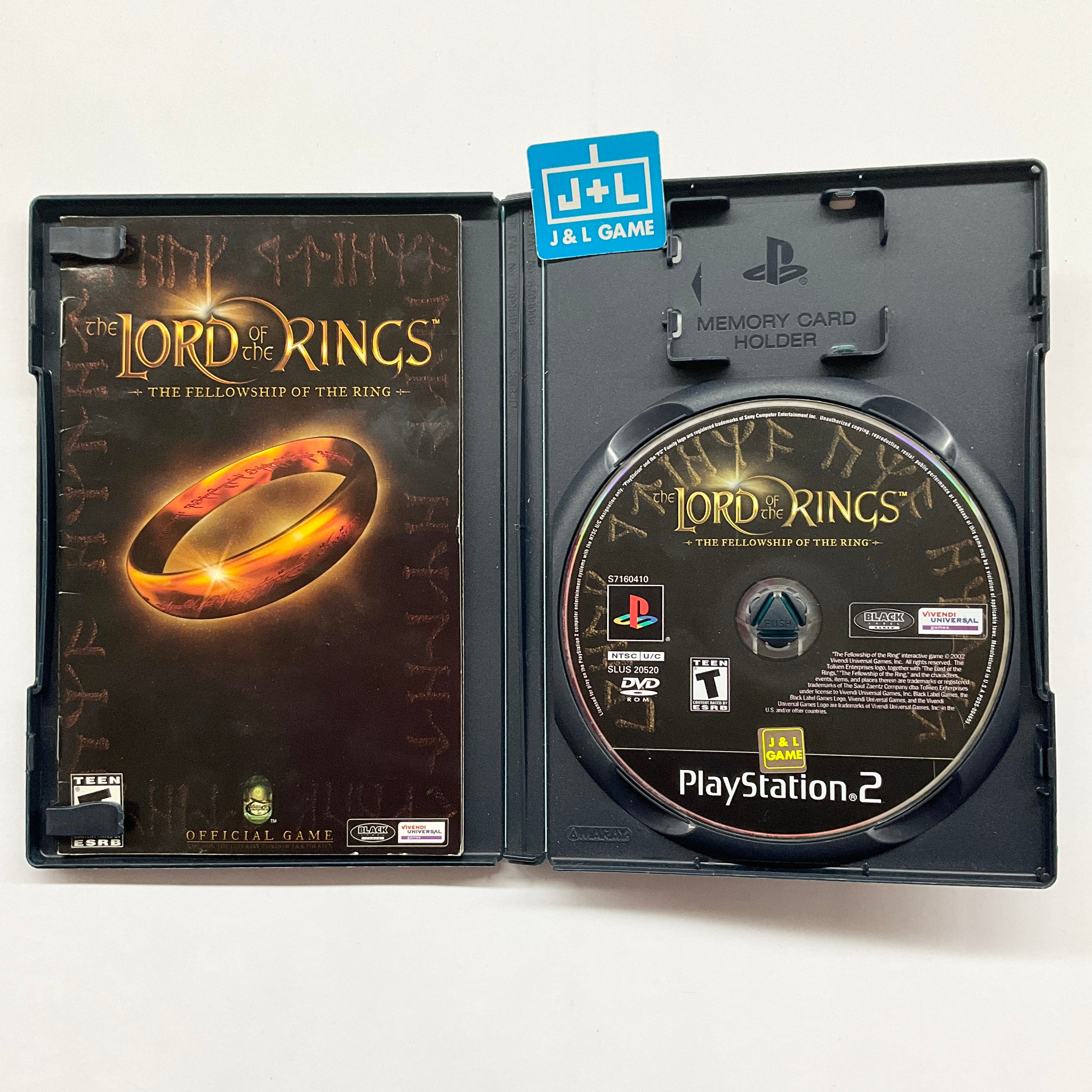 The Lord of the Rings: The Fellowship of the Ring - (PS2) PlayStation 2 [Pre-Owned] Video Games Black Label Games   