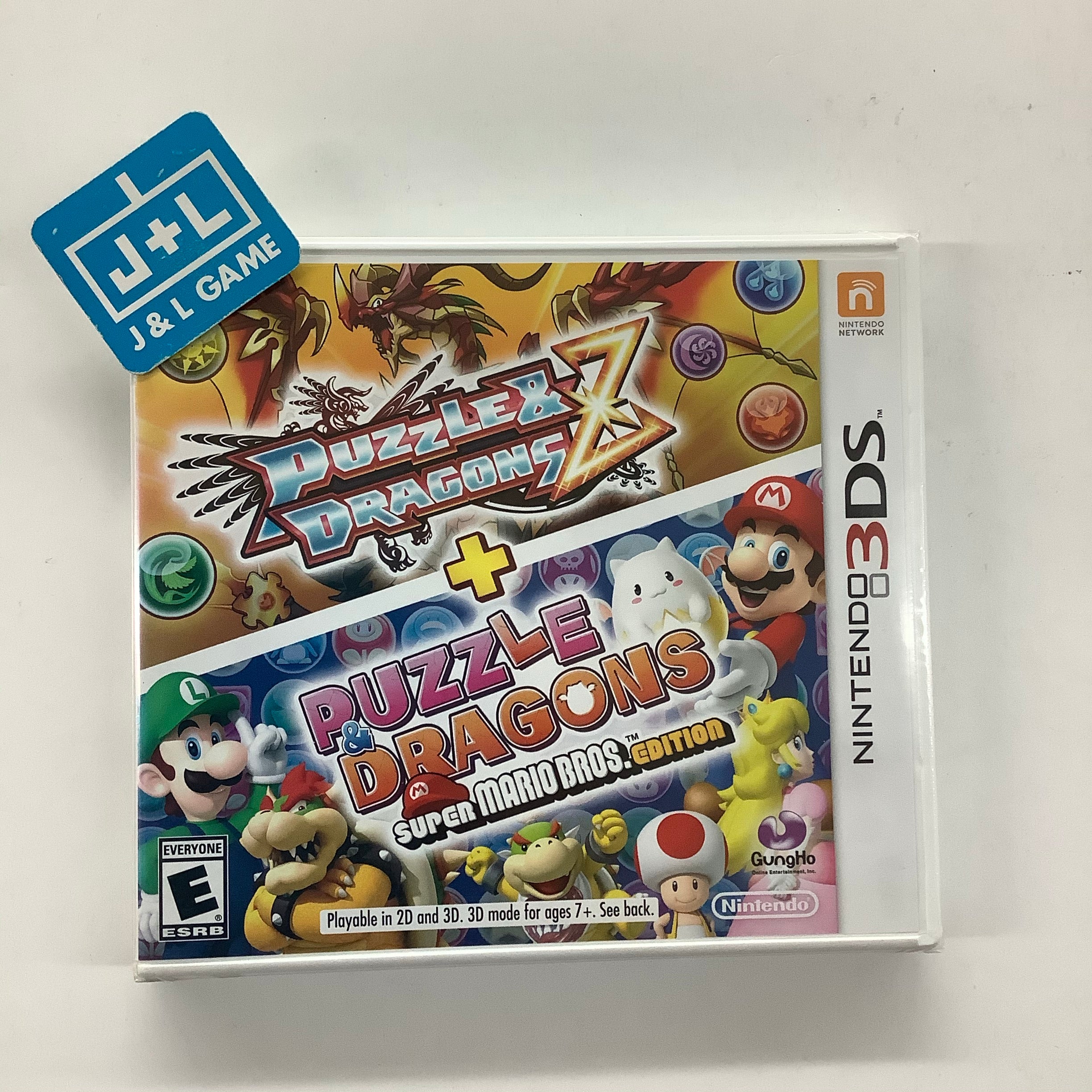 Puzzle & Dragons Z + Puzzle & Dragons: Super Mario Bros. Edition - Nintendo 3DS Video Games Nintendo   