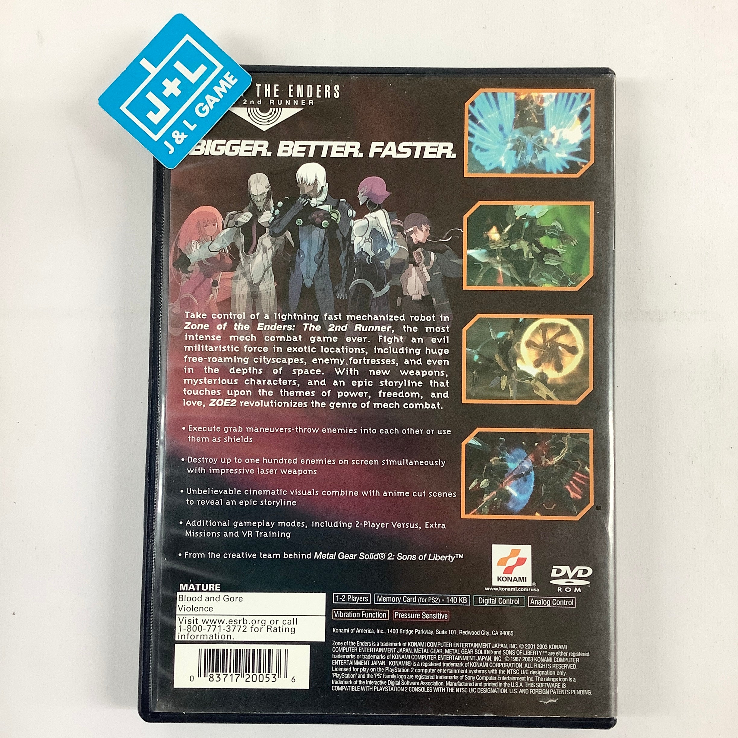 Zone of the Enders: The 2nd Runner - (PS2) PlayStation 2 [Pre-Owned] Video Games Konami   