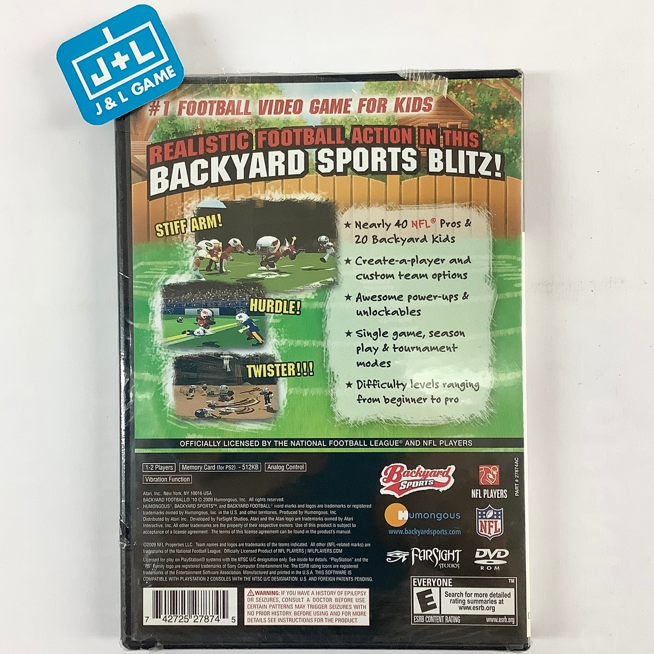 Backyard Football '10 - (PS2) PlayStation 2 Video Games Atari SA   