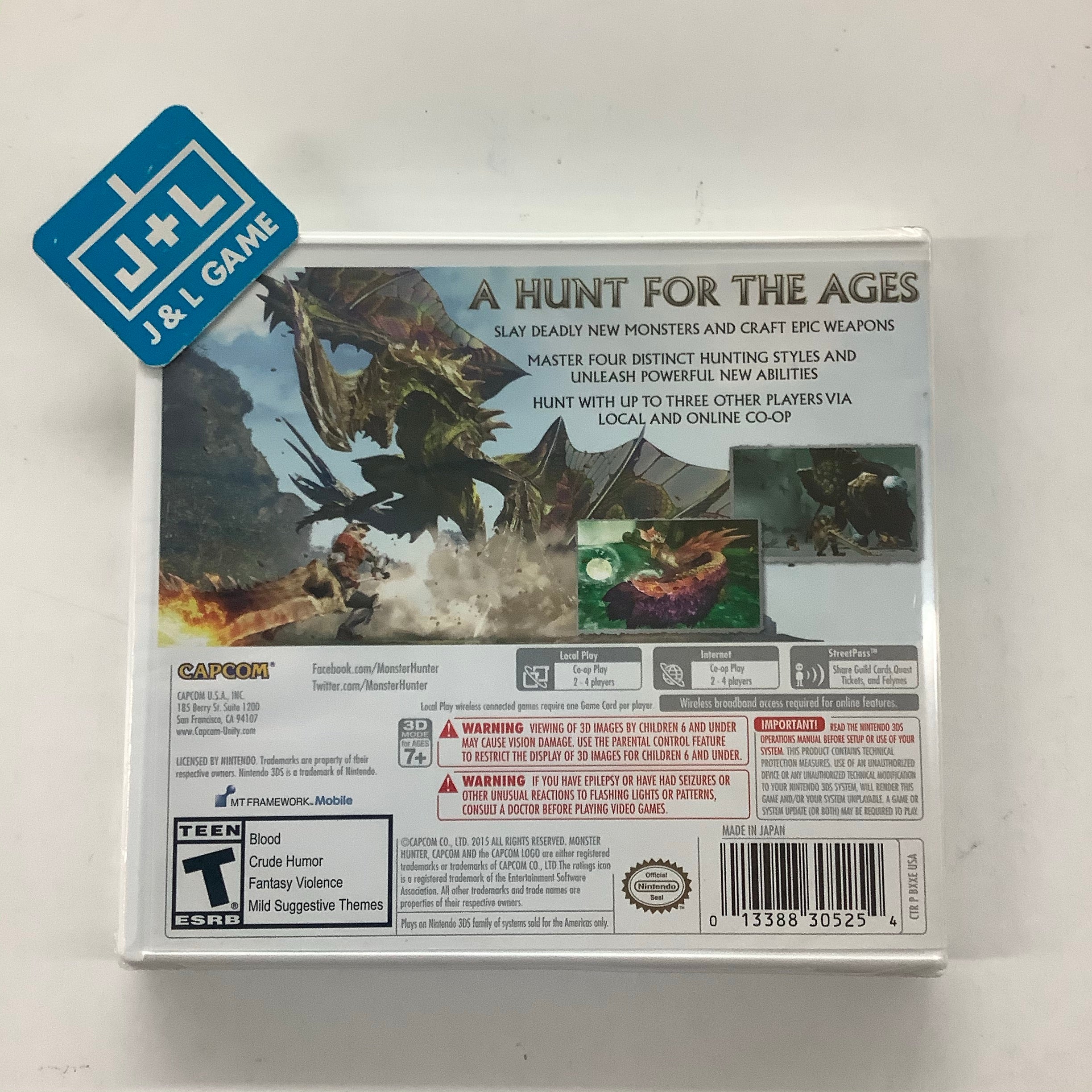 Monster Hunter Generations - Nintendo 3DS Video Games Capcom   