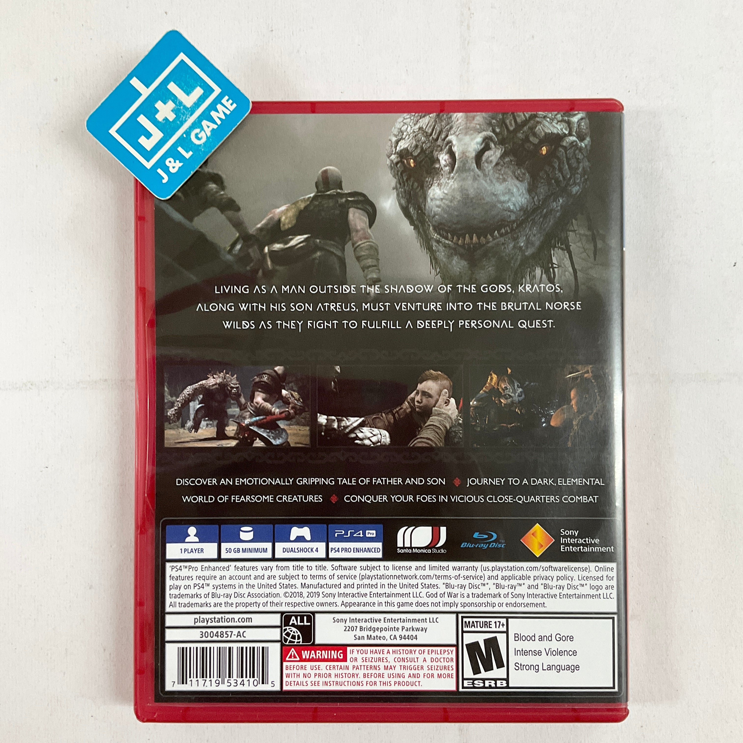 God of War (PlayStation Hits) - (PS4) PlayStation 4 [Pre-Owned] Video Games Sony Interactive Entertainment   