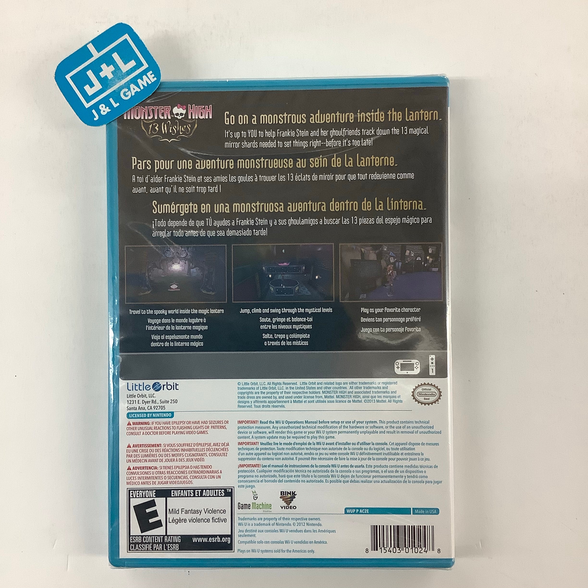 Monster High: 13 Wishes - Nintendo Wii U Video Games Little Orbit   