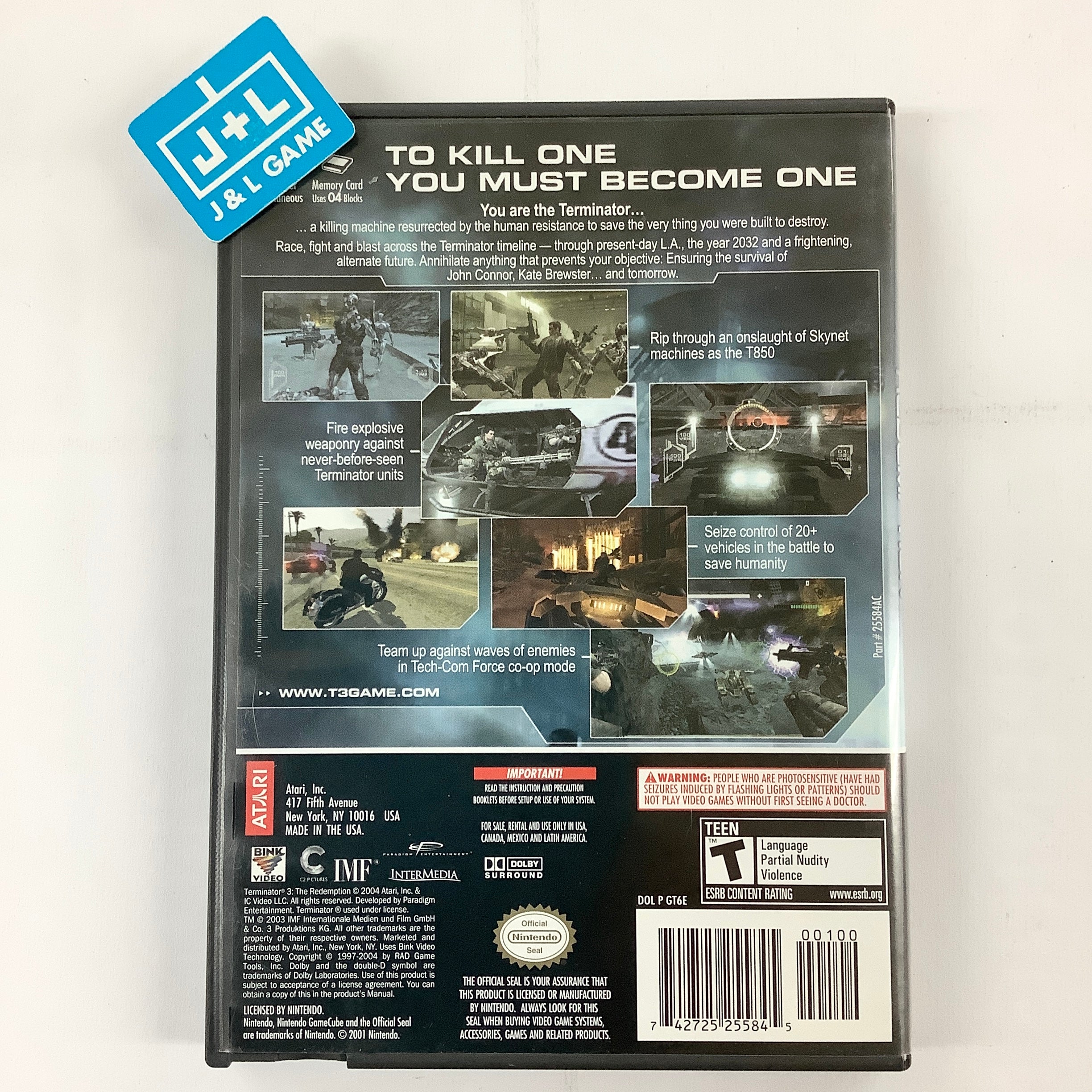 Terminator 3: The Redemption - (GC) GameCube [Pre-Owned] Video Games Atari SA   