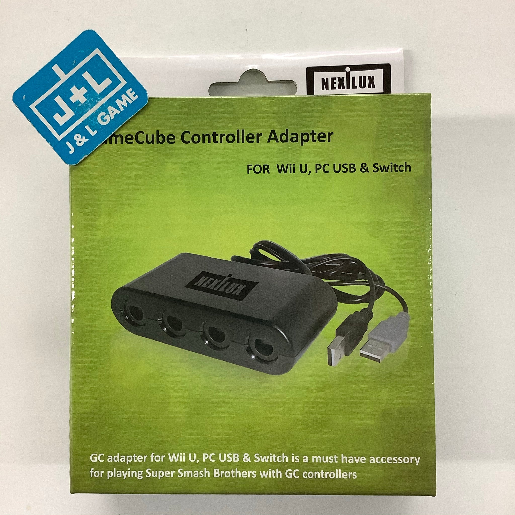Ballade komfort Udvej NEXiLUX Nintendo Switch GameCube Controller Adapter for Wii U, PC USB – J&L  Video Games New York City